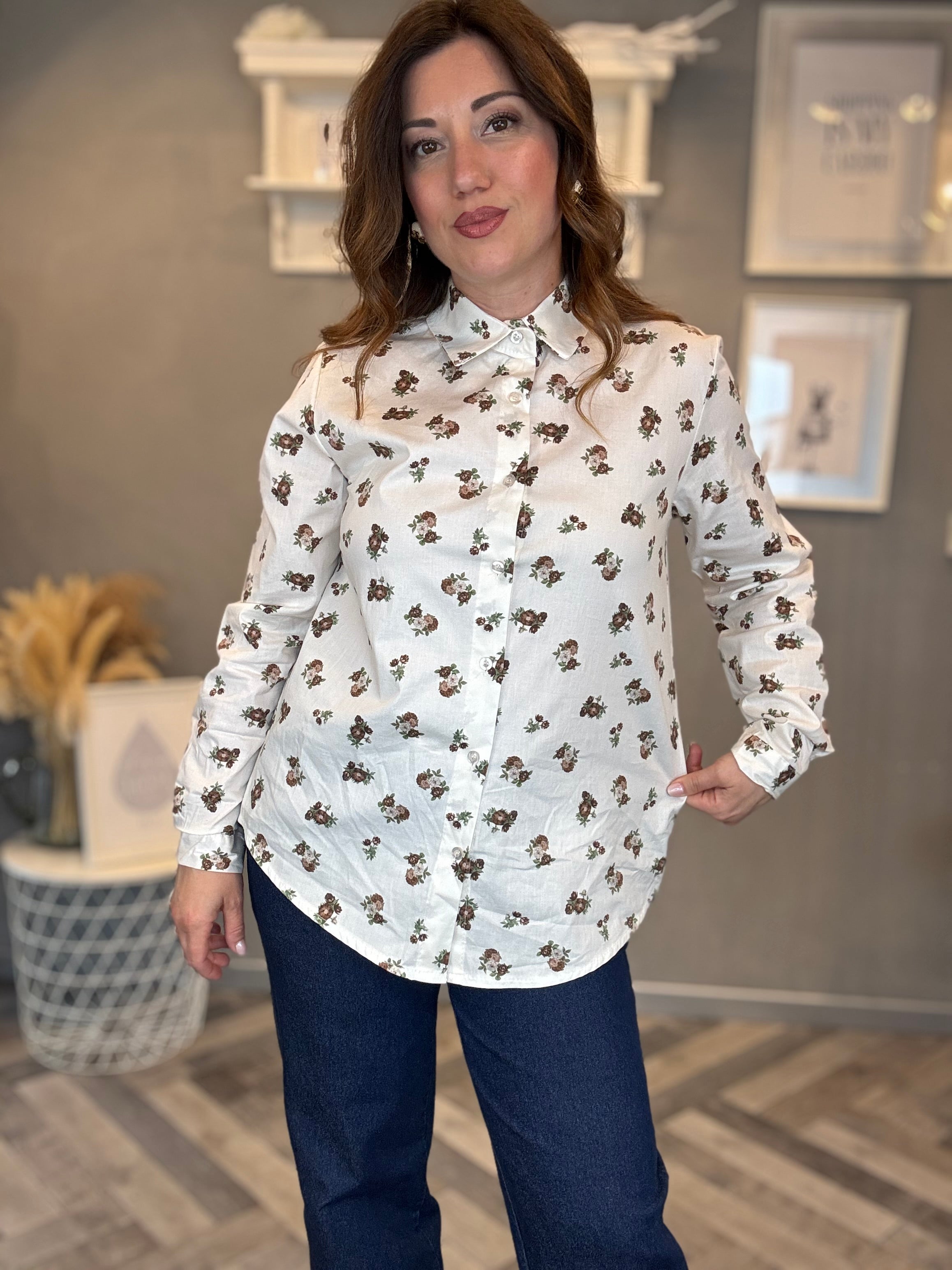 Camicia fiori vintage