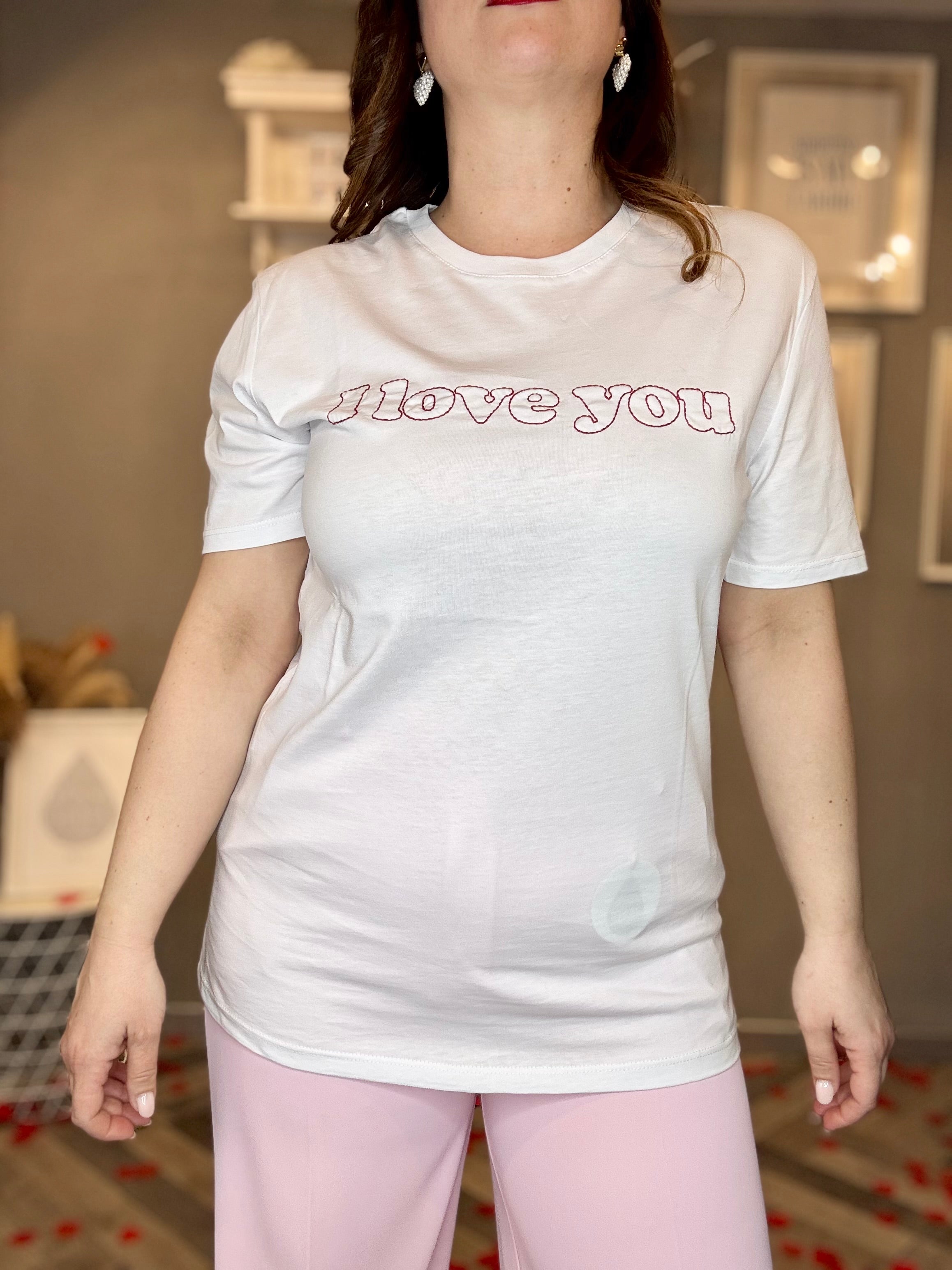 Lumina t-shirt San Valentino I love you