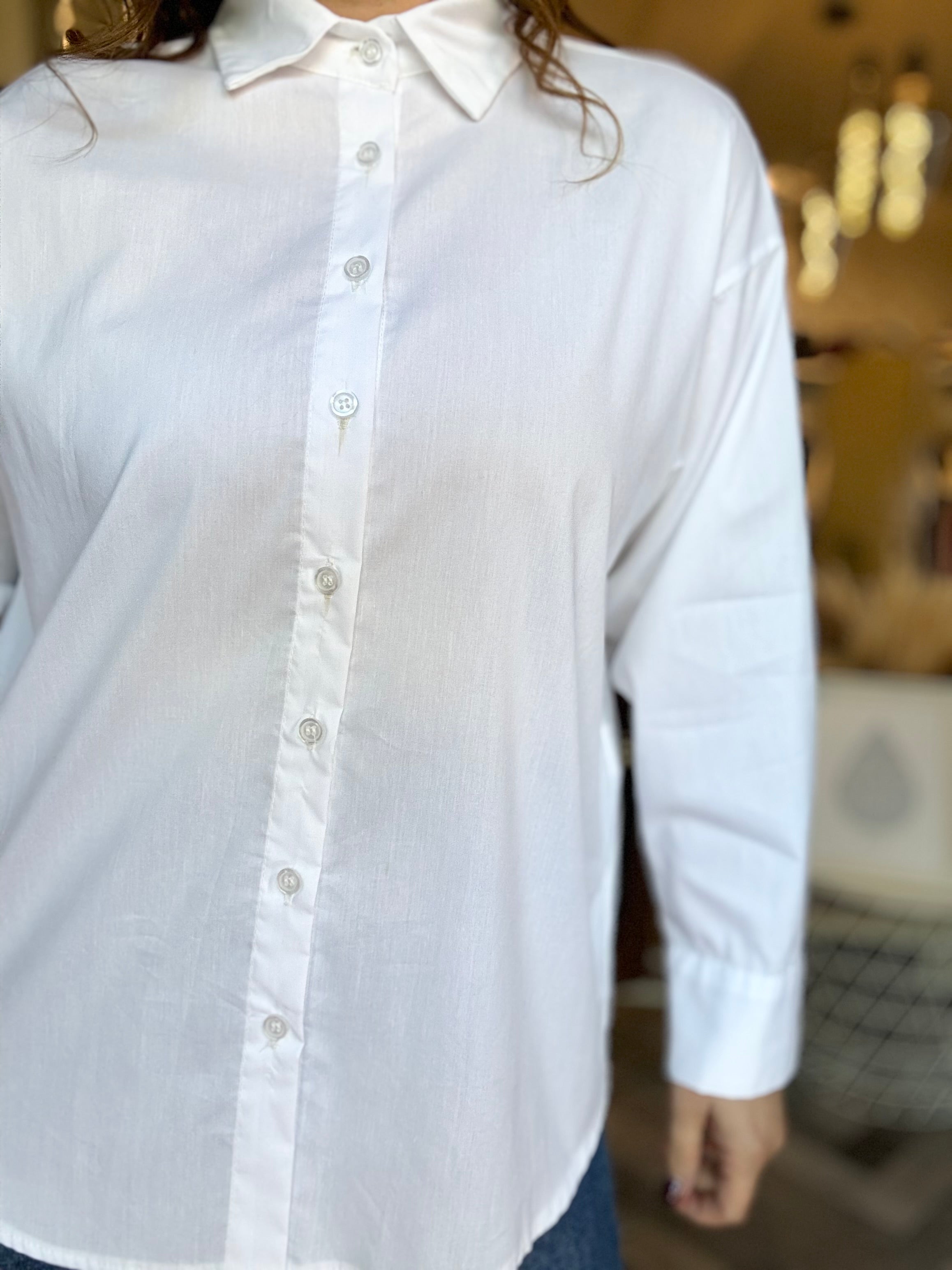 Camicia in cotone elasticizzato
