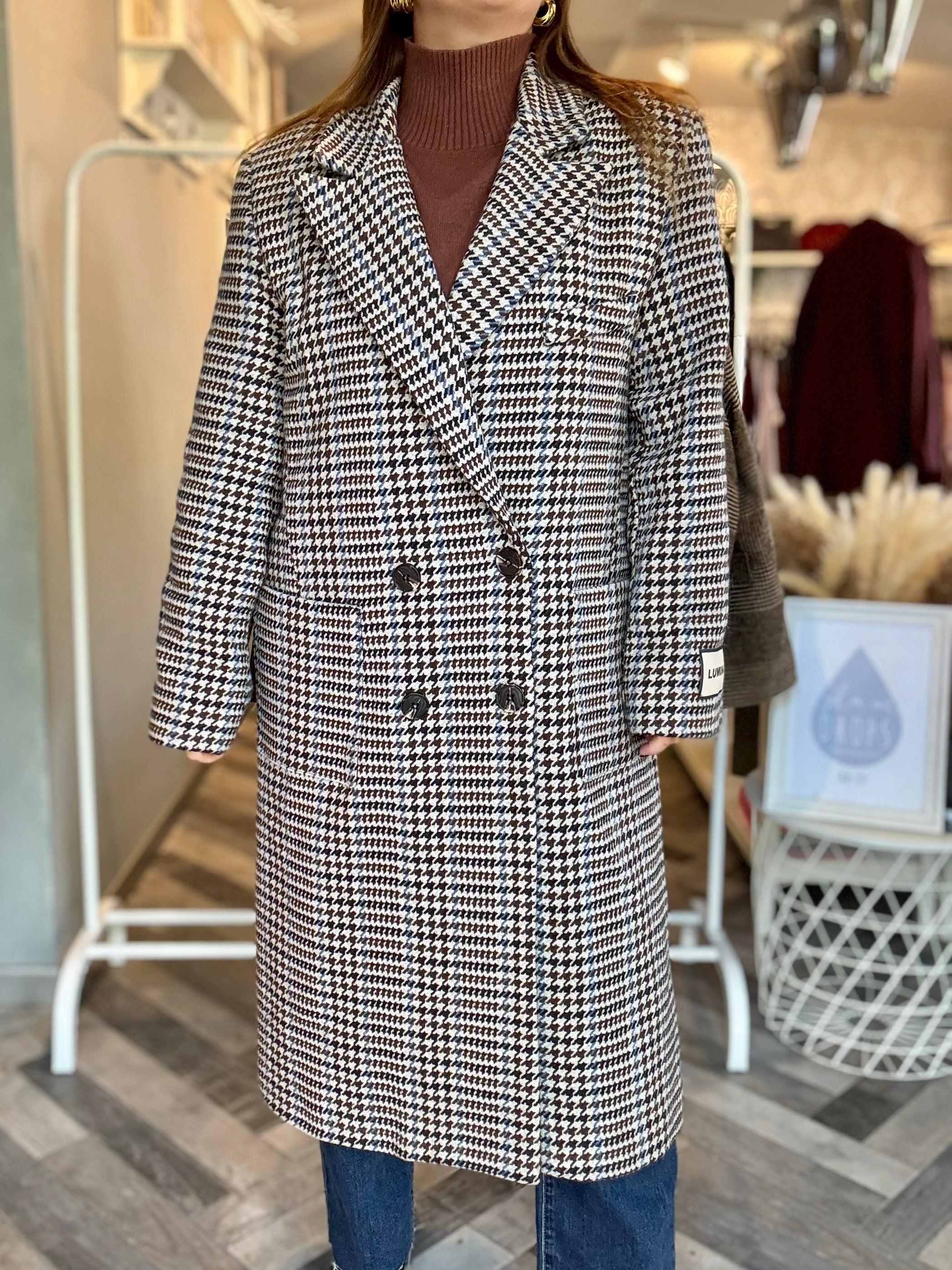 Lumina cappotto pied de poule