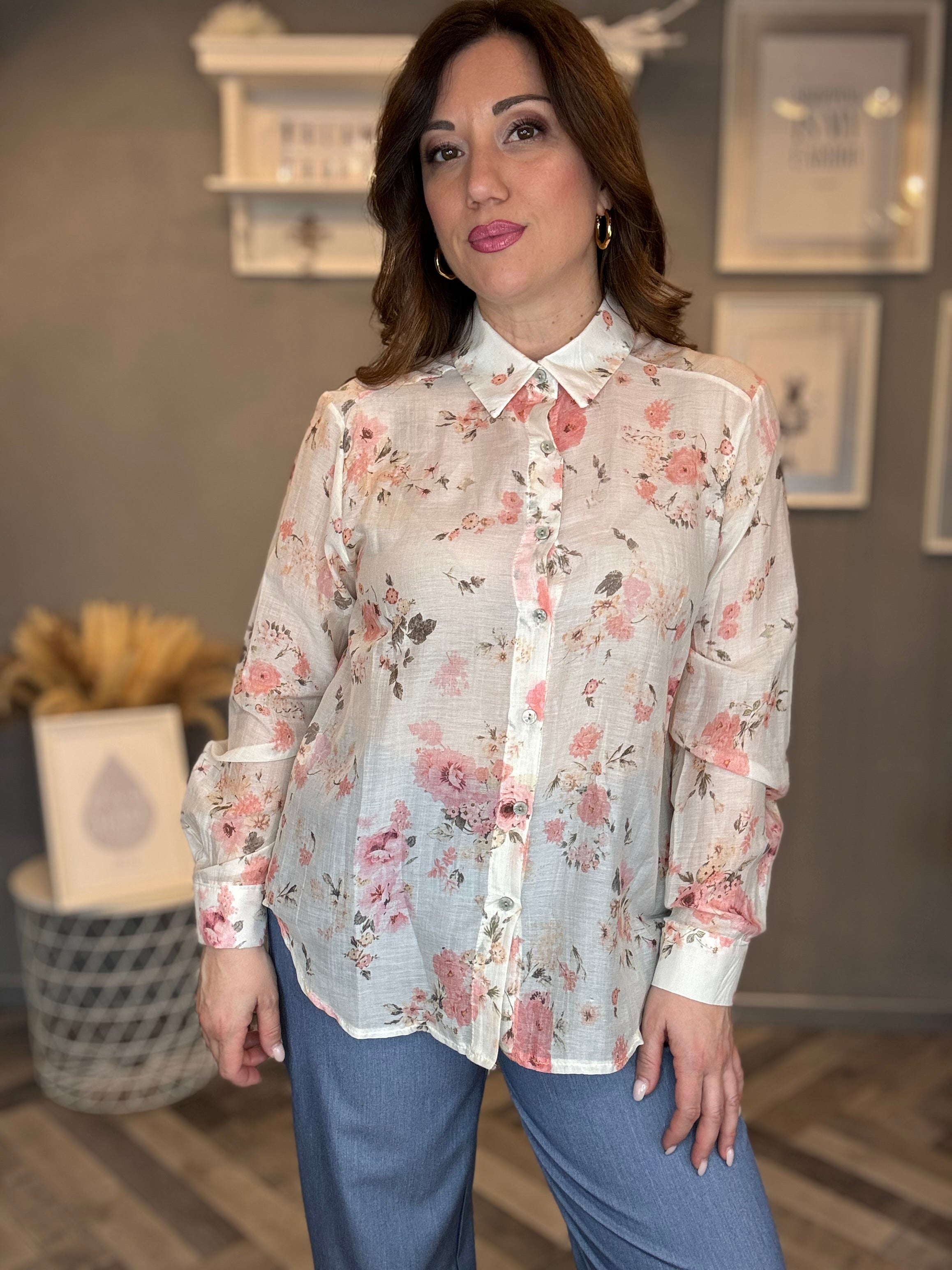 Camicia Bloom rosa