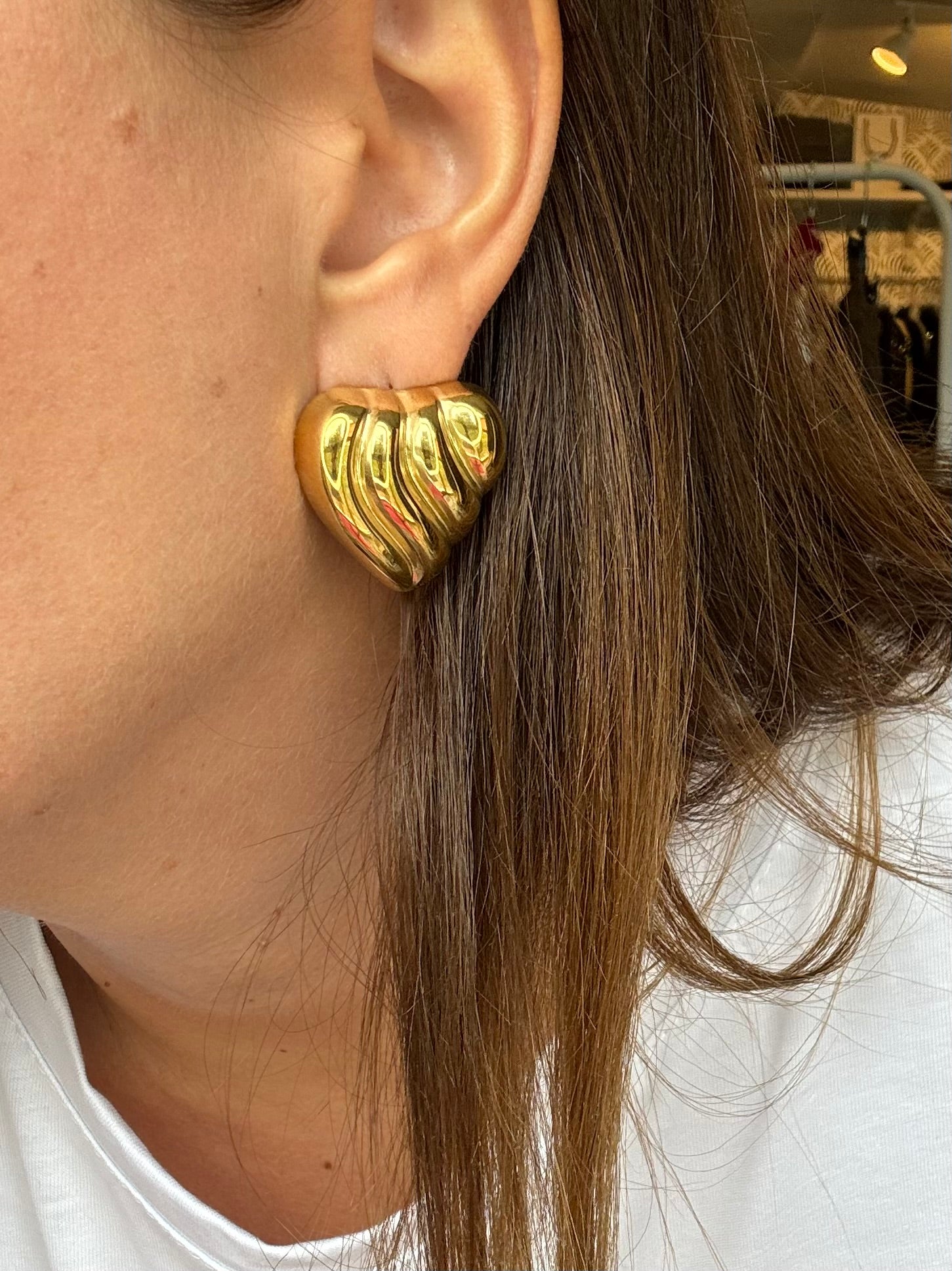 Orecchini Heart Wool