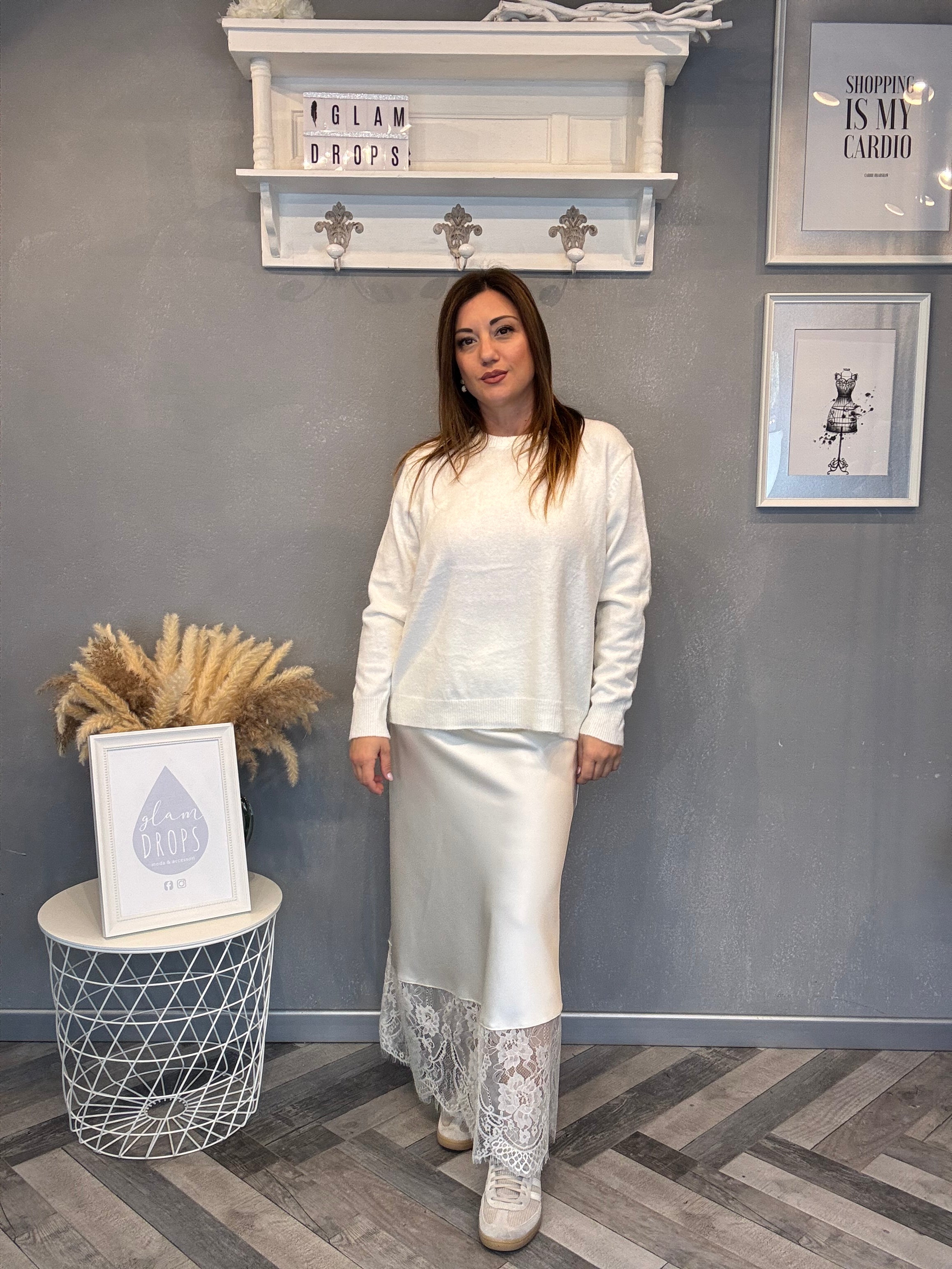 Maglioncino basic panna