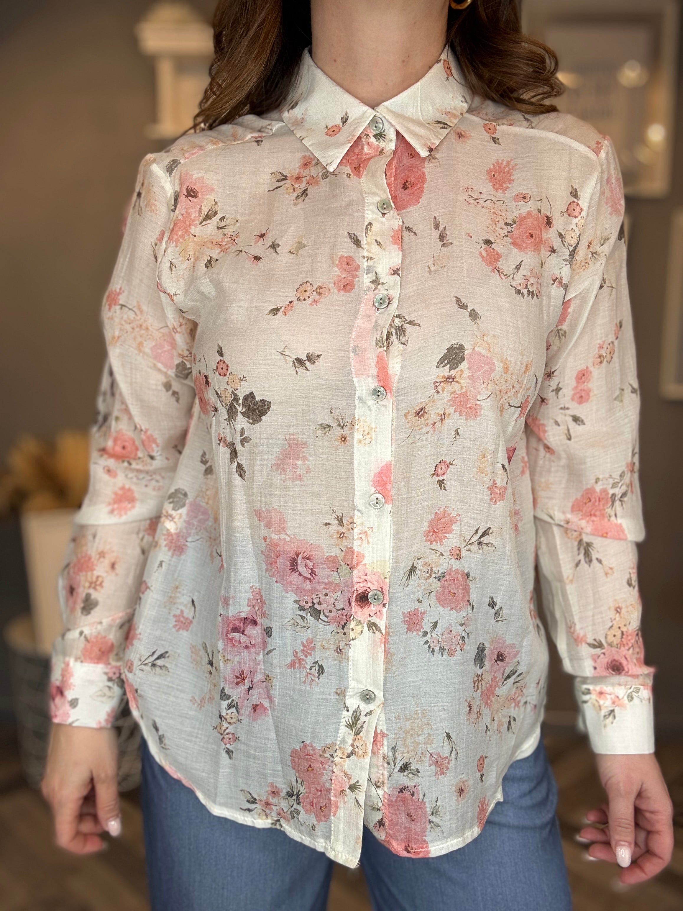 Camicia Bloom rosa