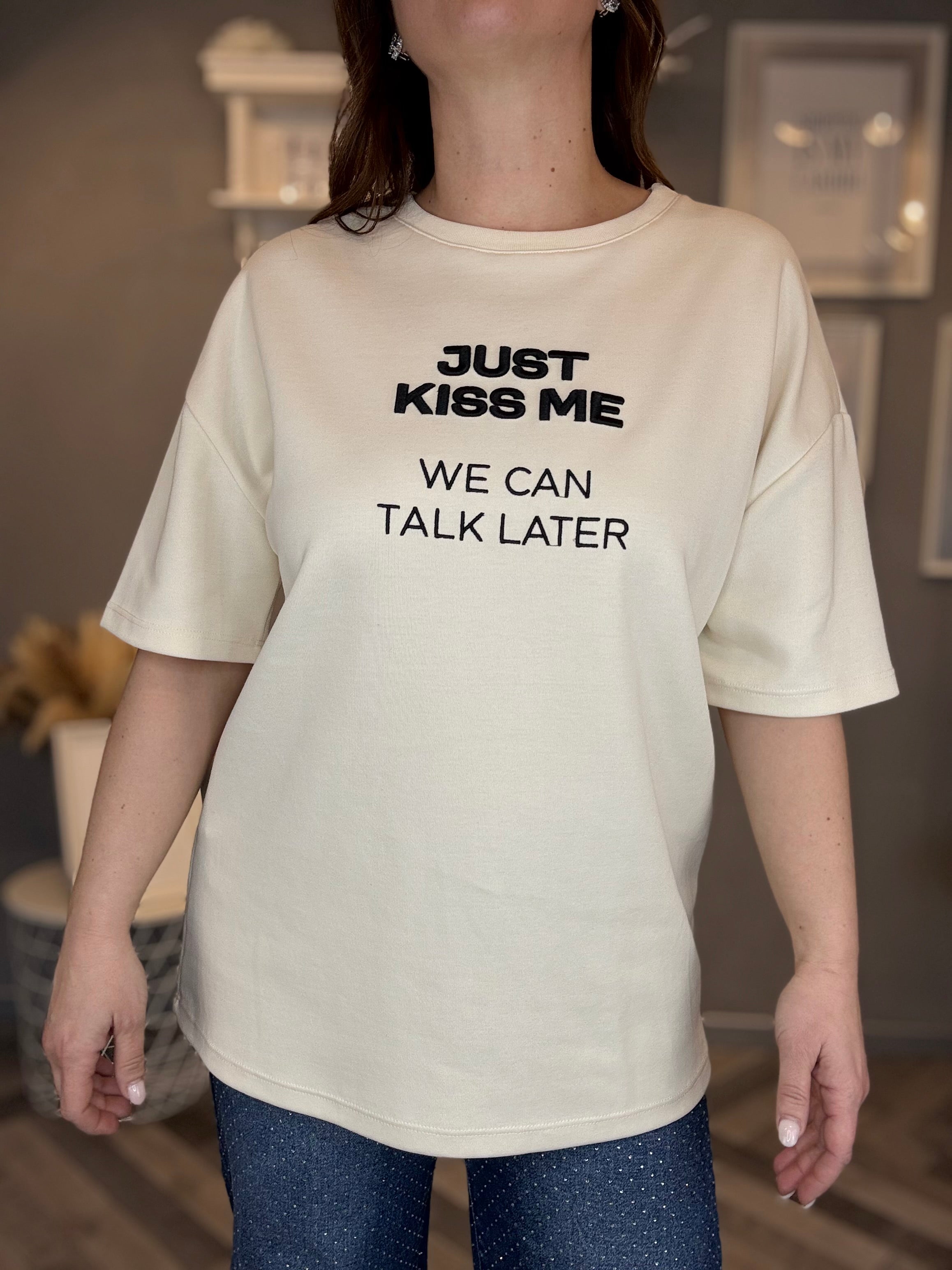 Lumina t-shirt Just kiss me burro