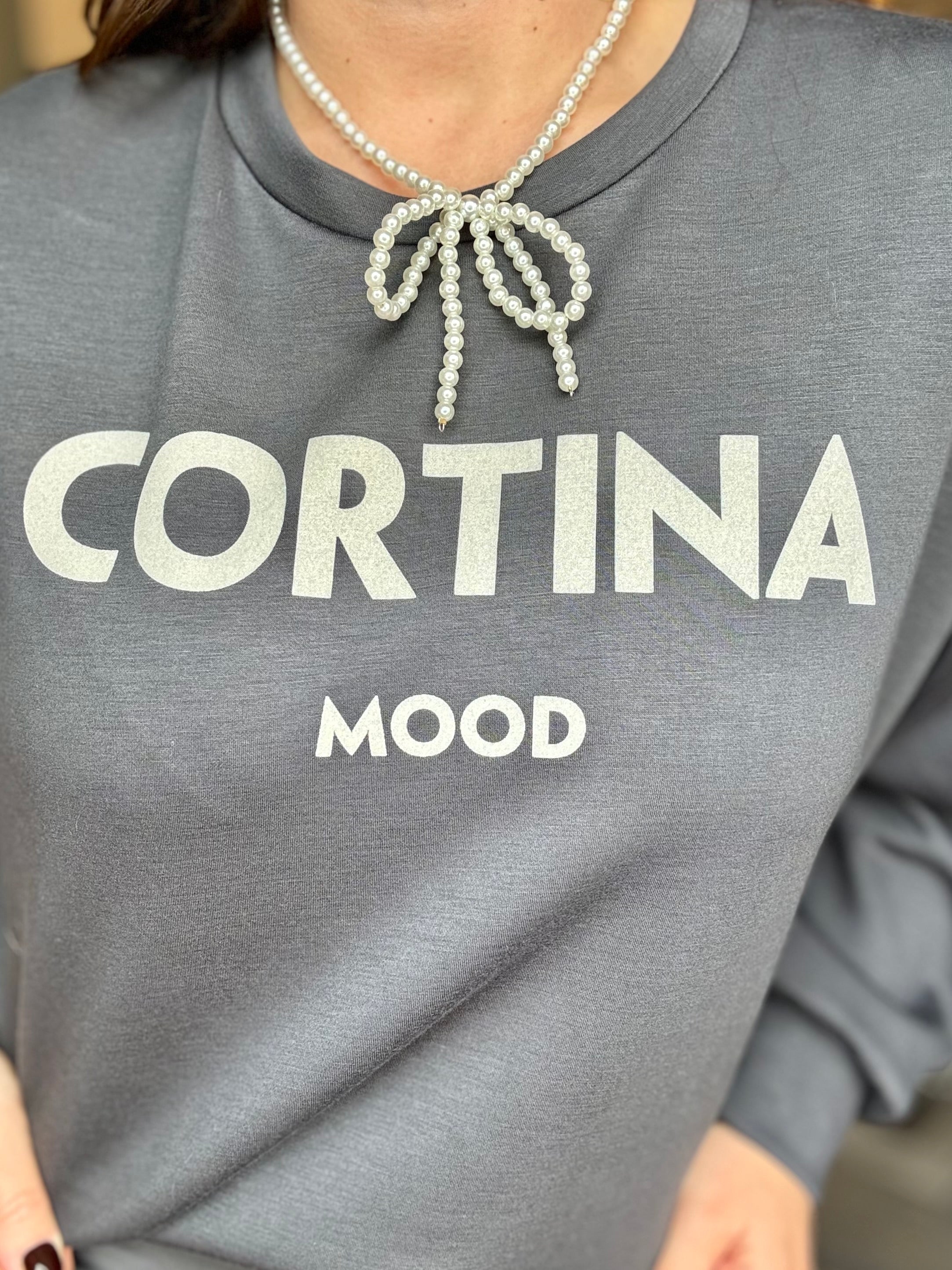 Collana fiocco perle