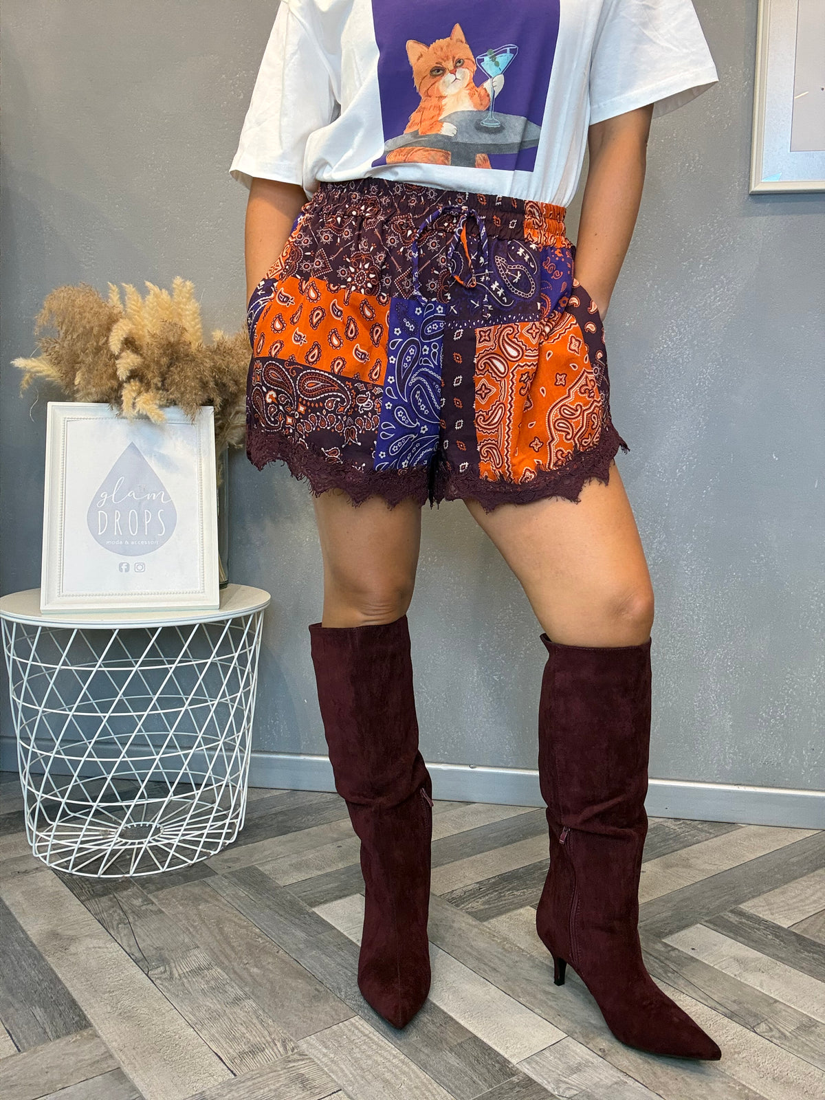 Stivali soft suede bordeaux