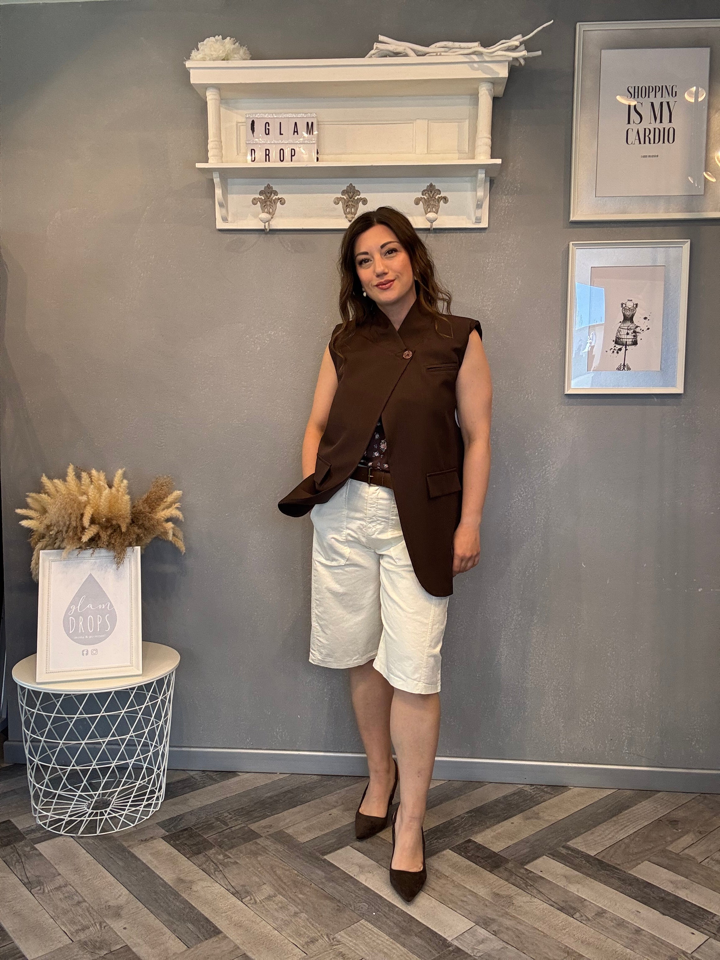 Gilet Elegance cioccolato