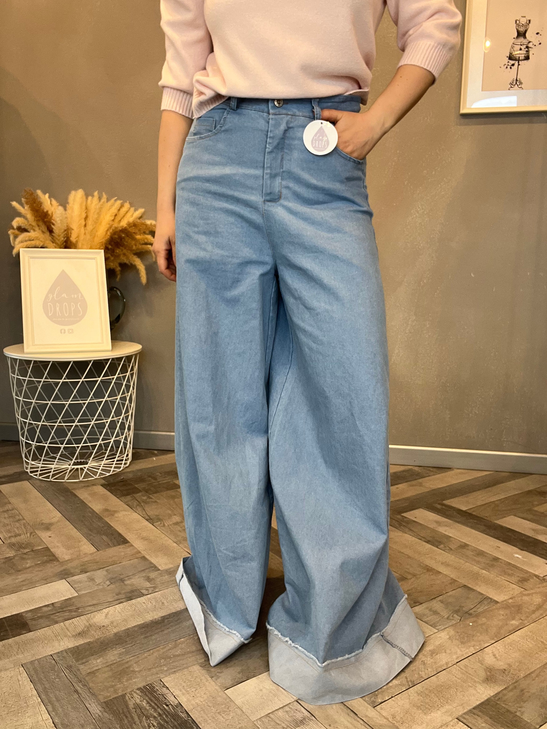 Jeans palazzo over