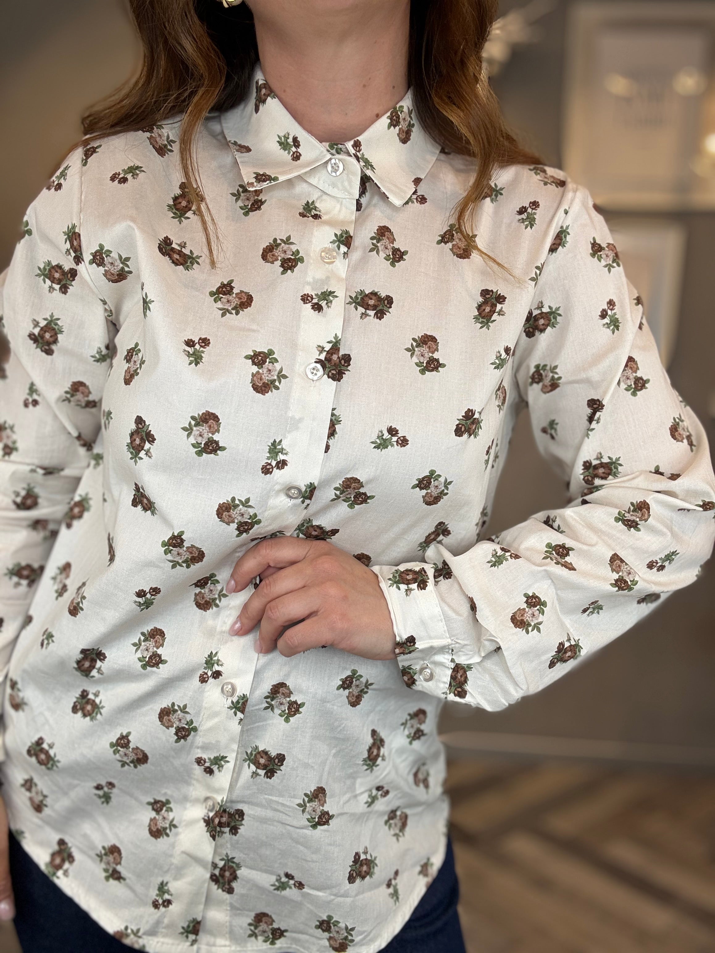 Camicia fiori vintage