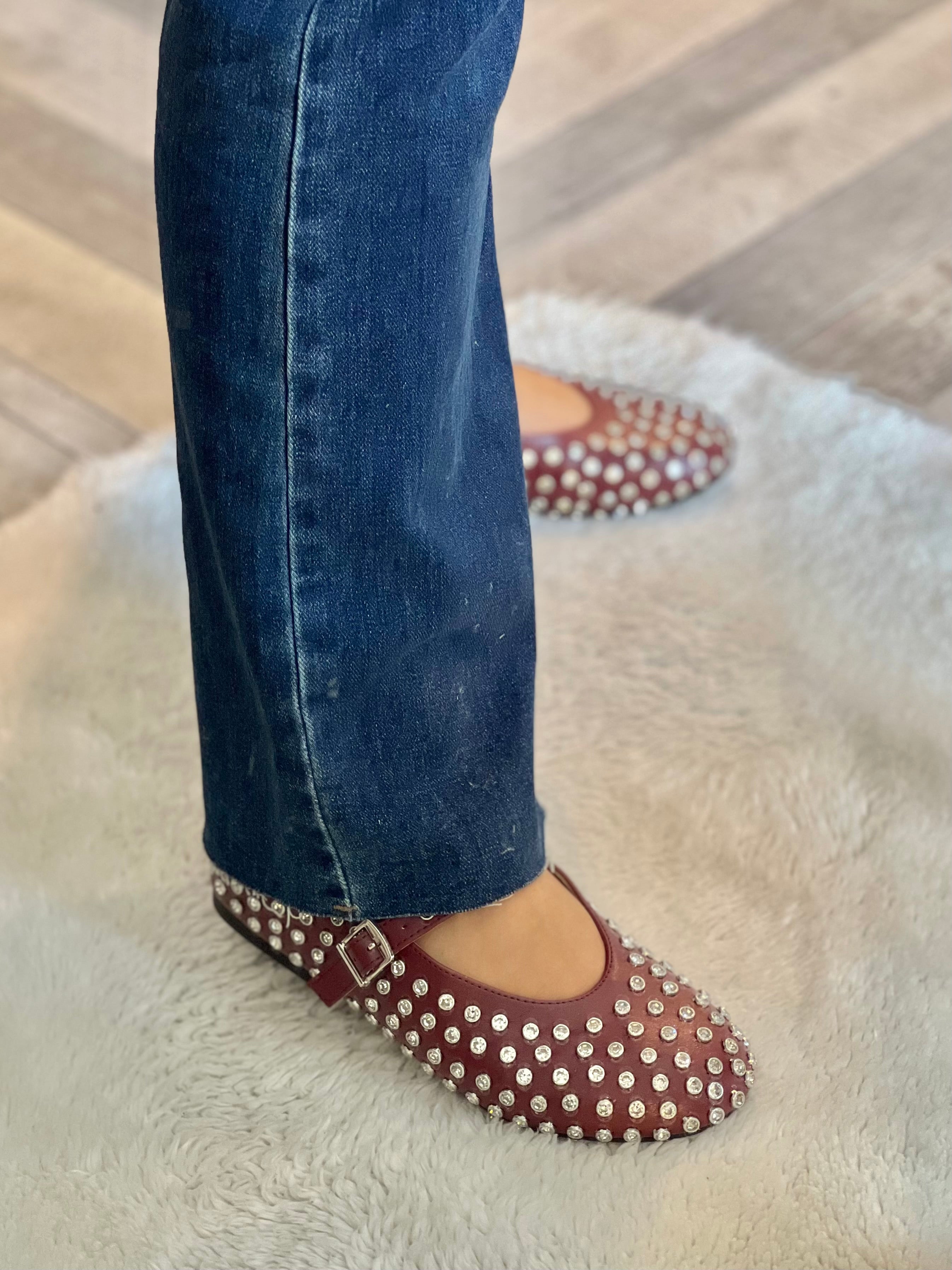 Ballerina Mary Jane con strass
