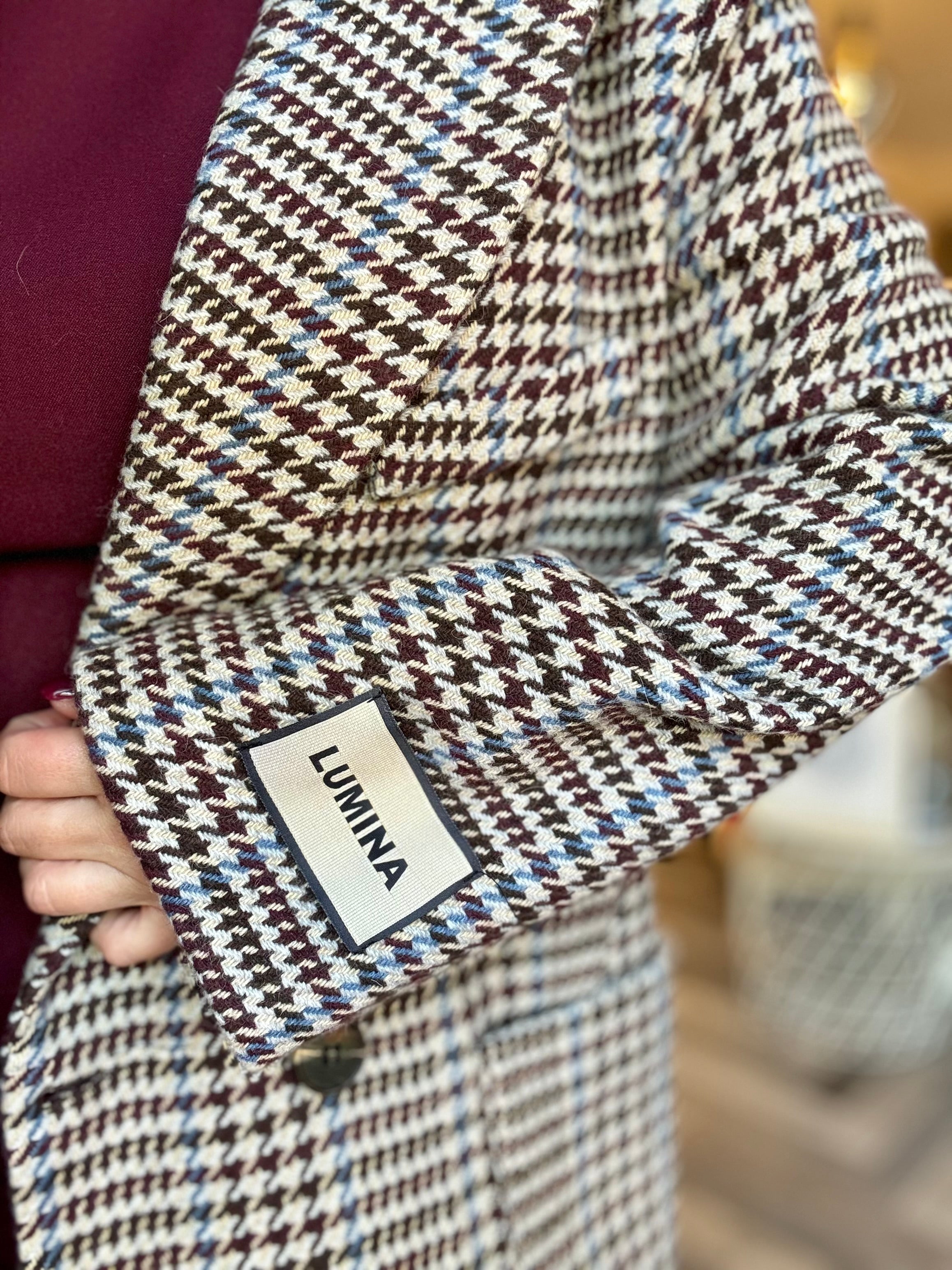 Lumina cappotto pied de poule