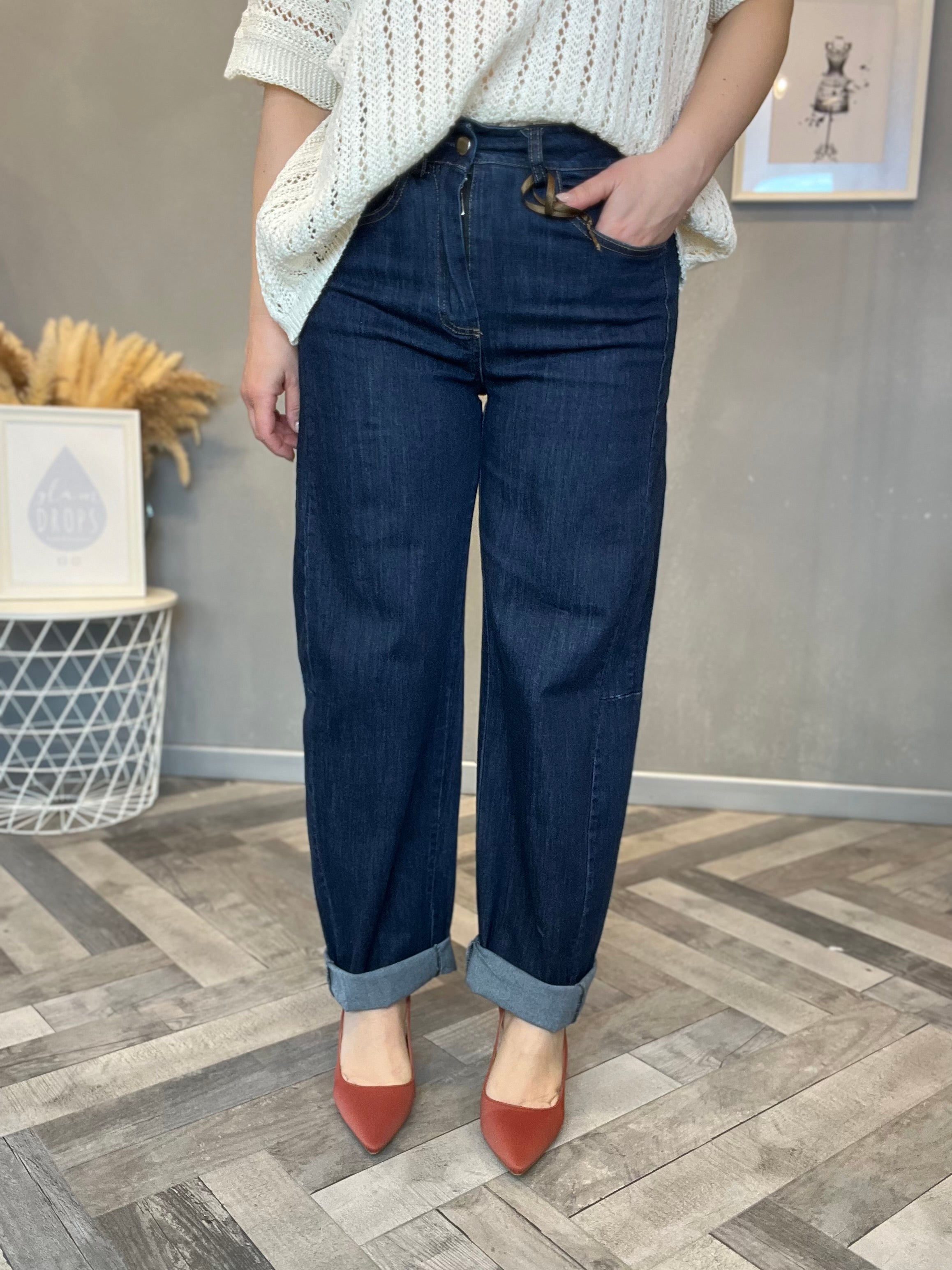 Jeans barrel soft denim