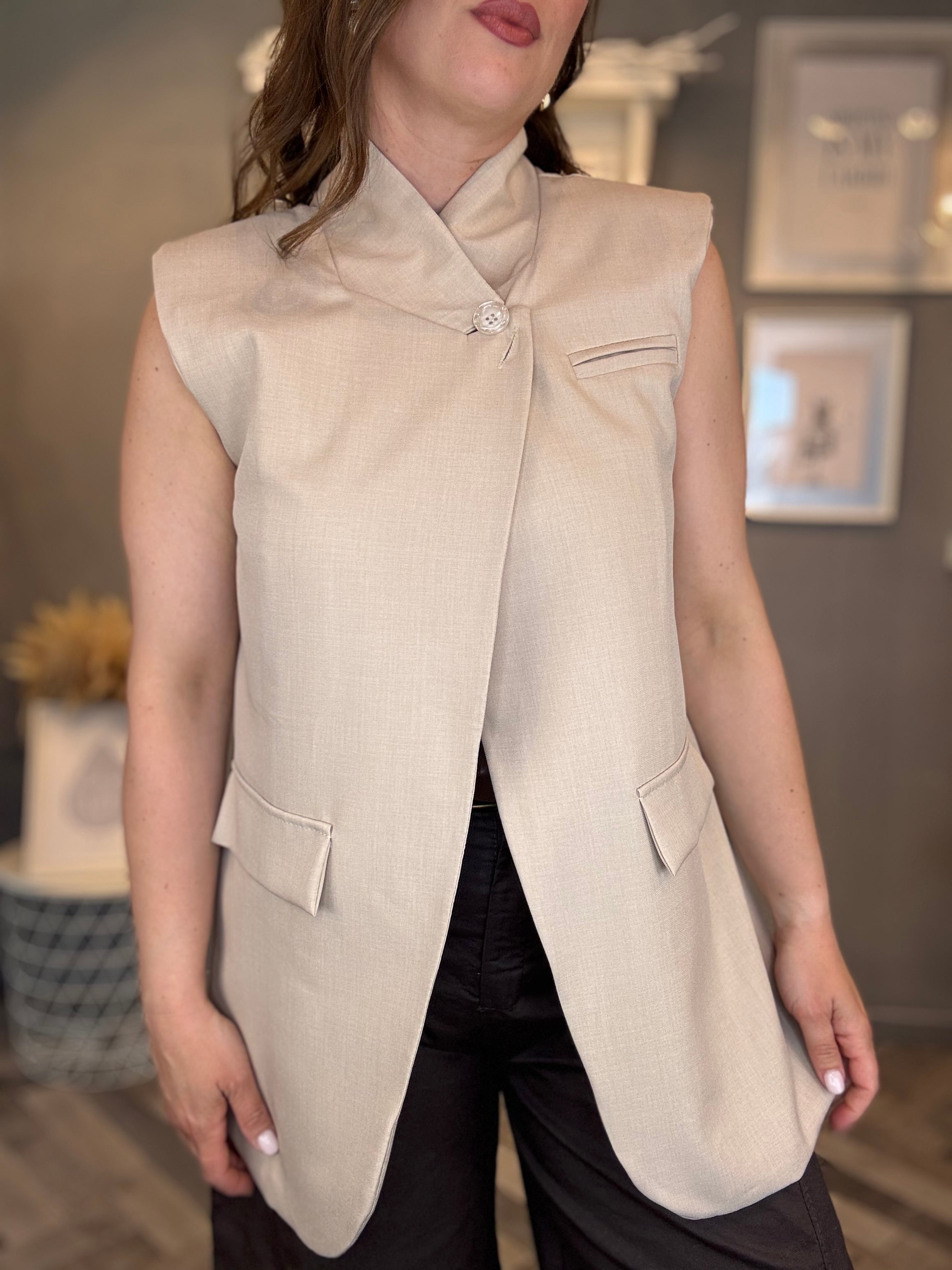 Gilet Elegance beige