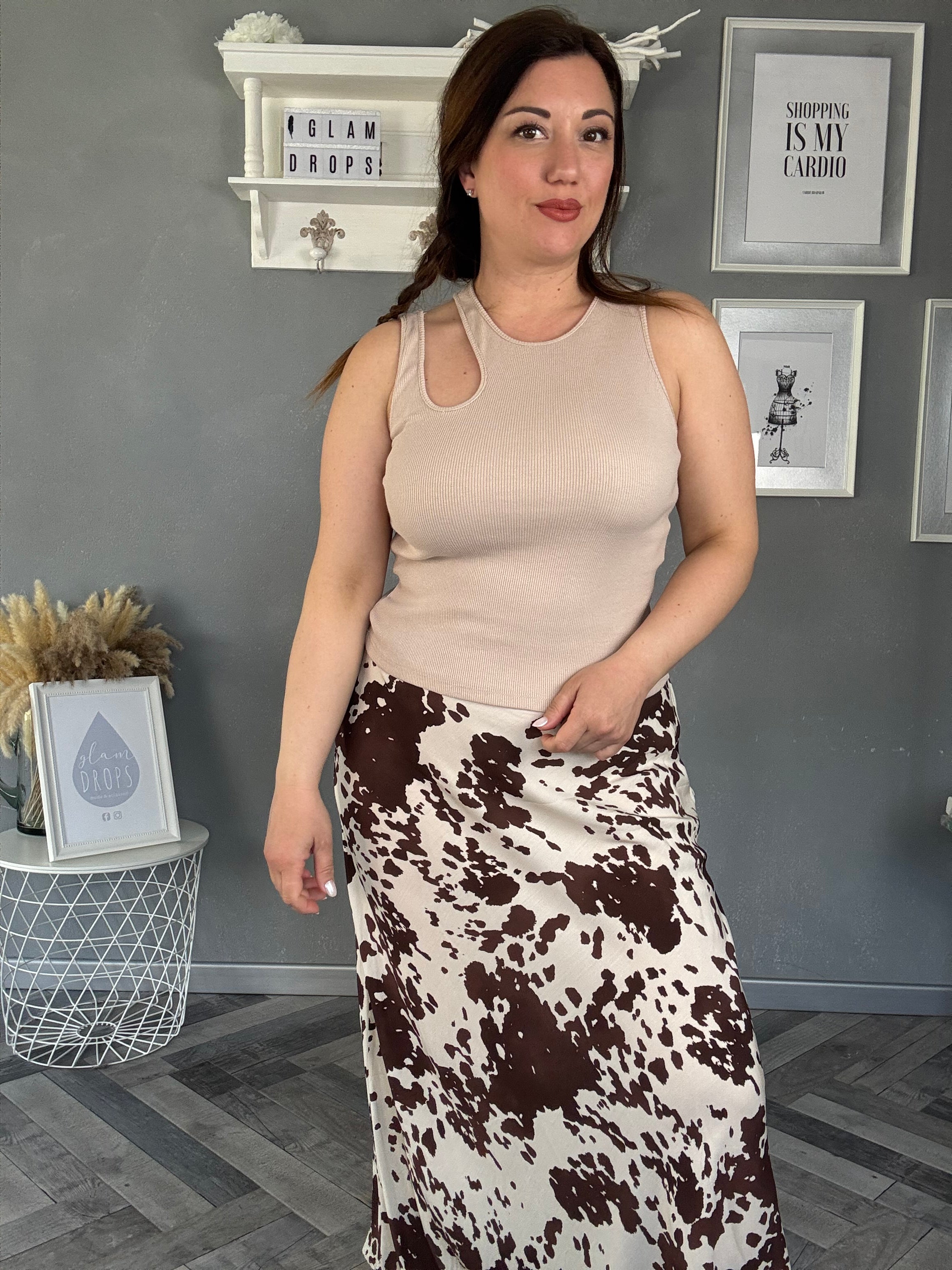 Lumina top con dettaglio cut-out