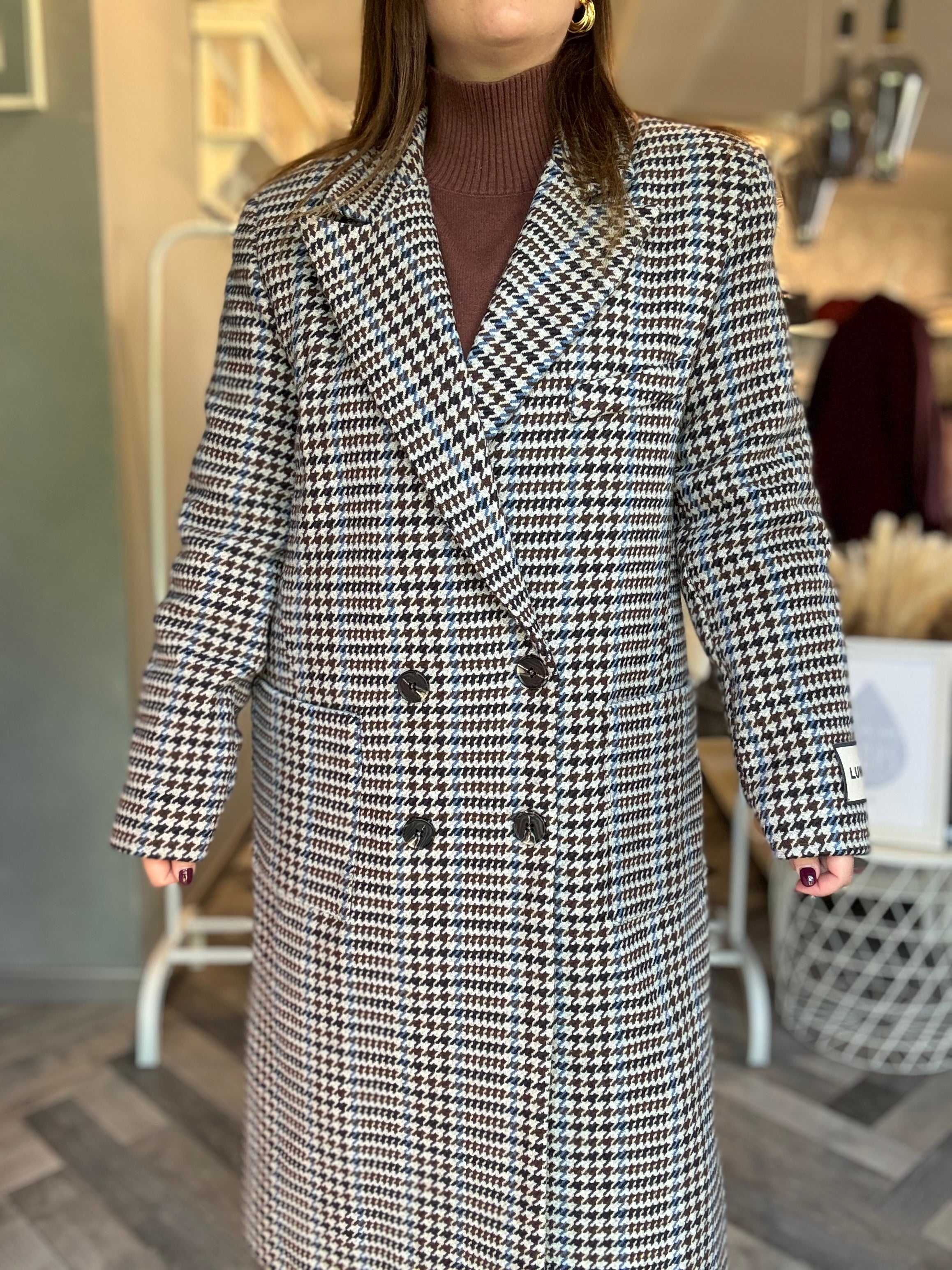 Lumina cappotto pied de poule