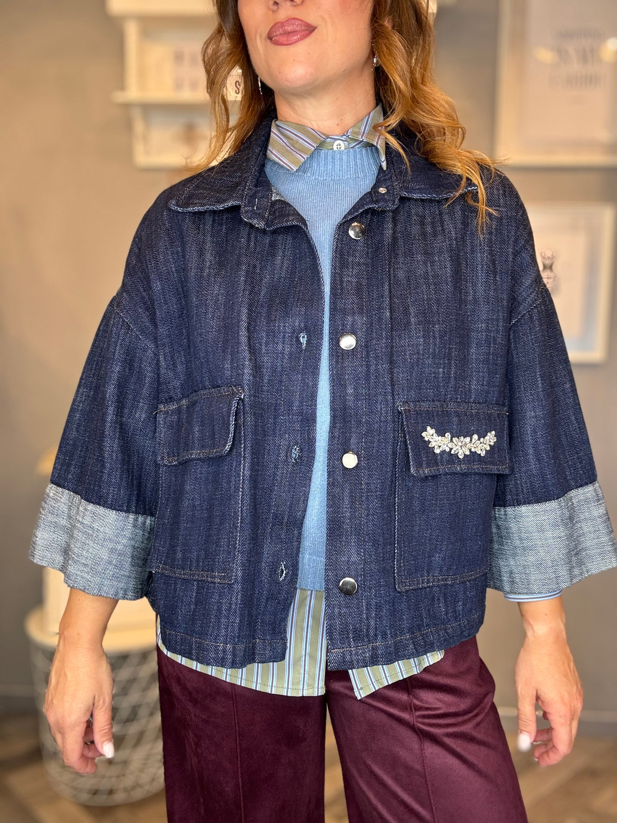 Giacca Diamond denim