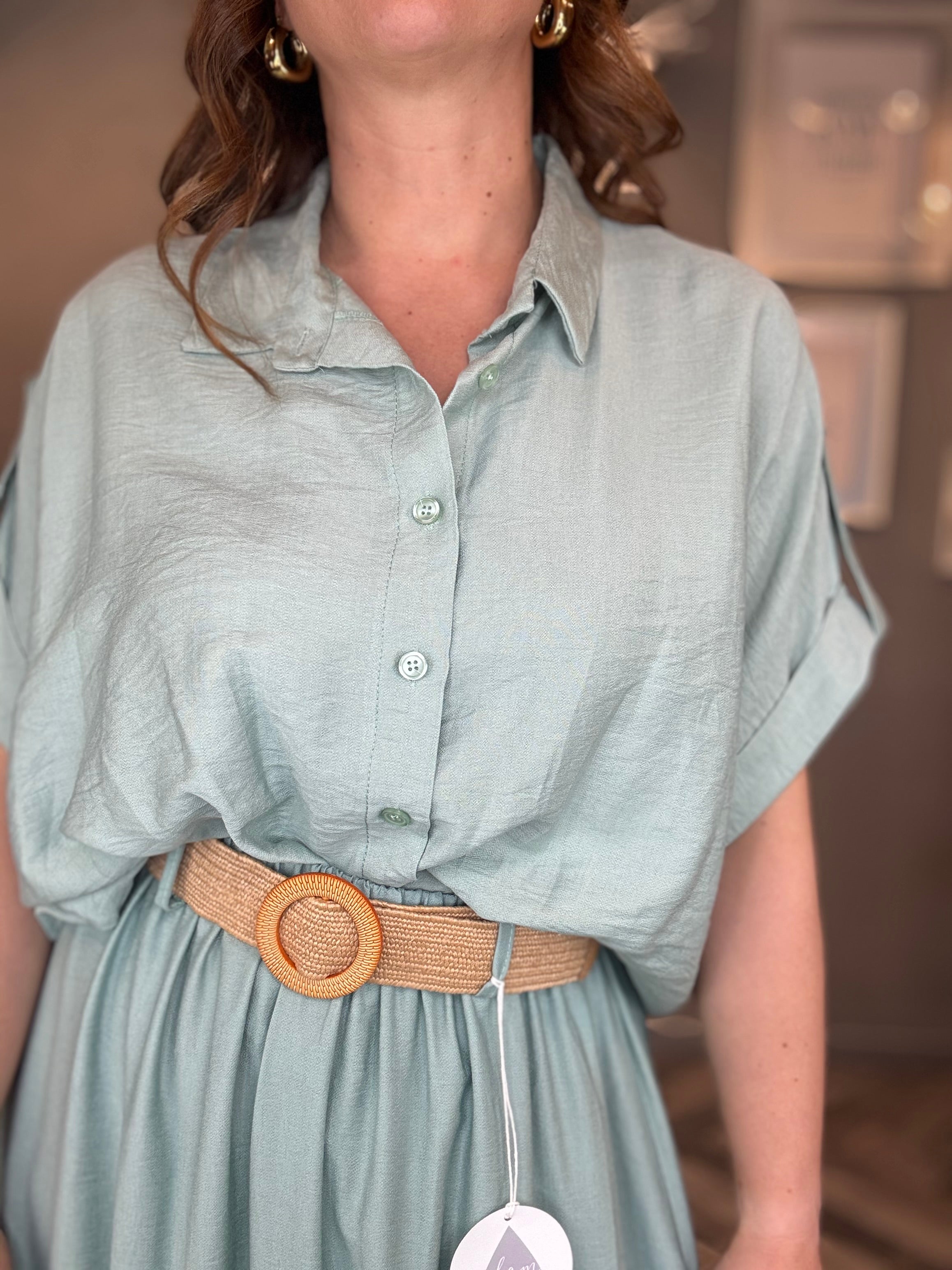 Camicia Nuance Verde acqua