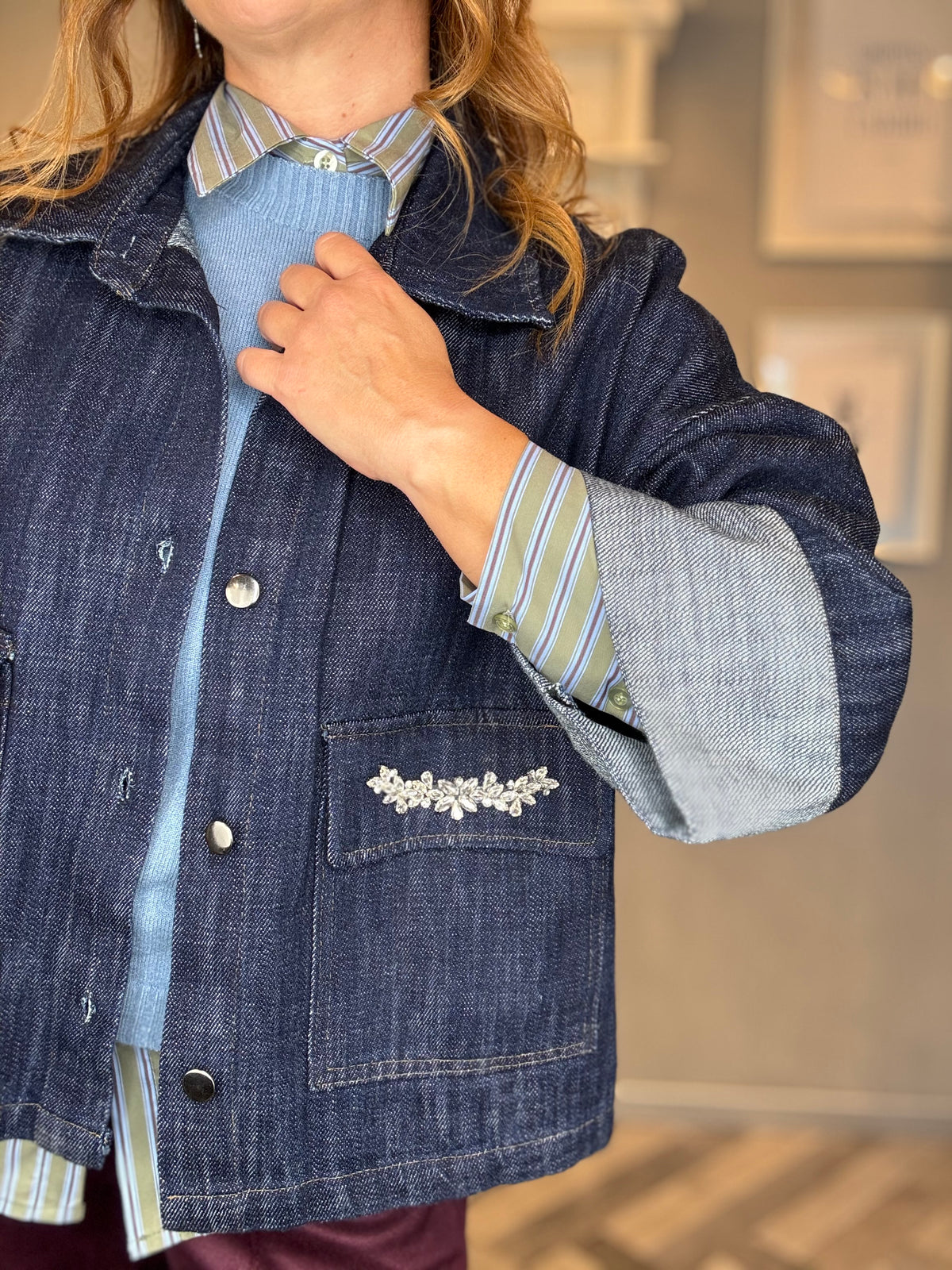 Giacca Diamond denim