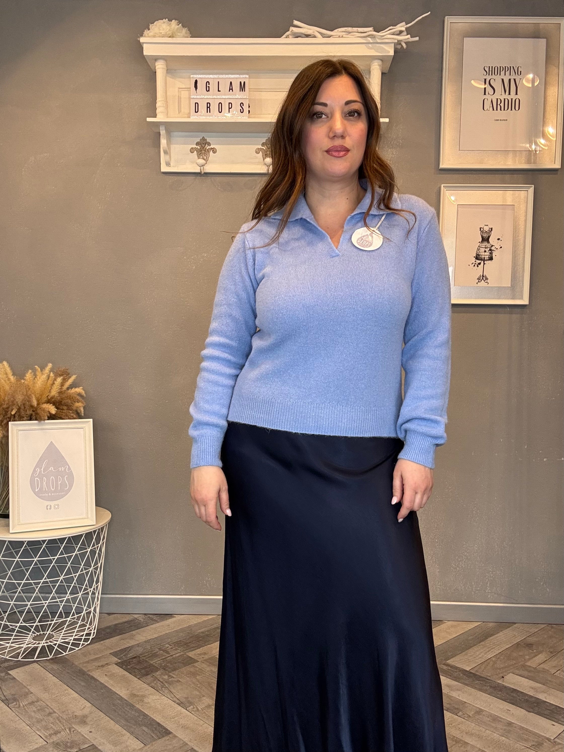 Maglia con colletto a polo