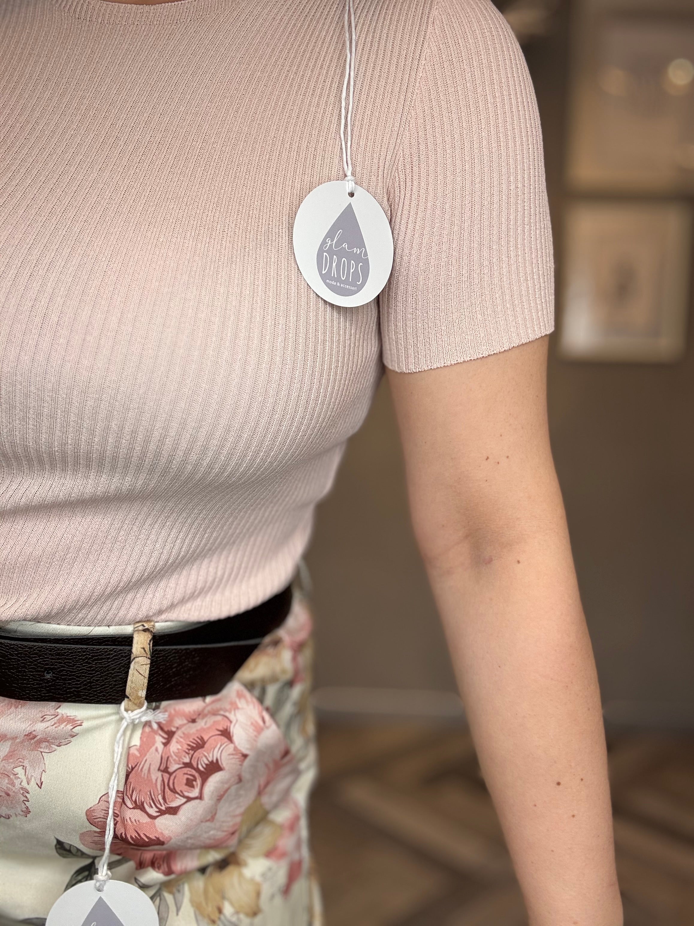 Maglia a costine basic Glam