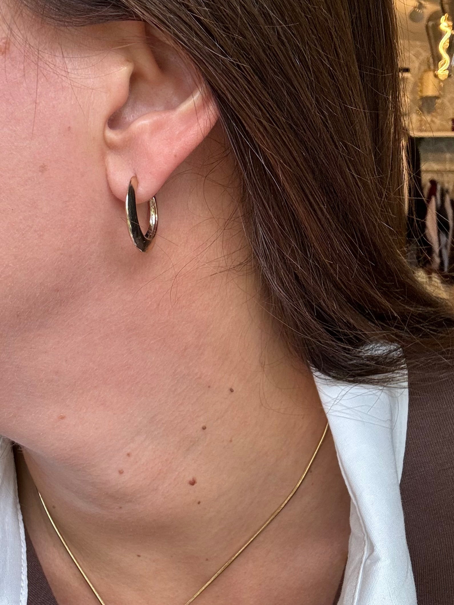 Orecchini cerchietti bombati