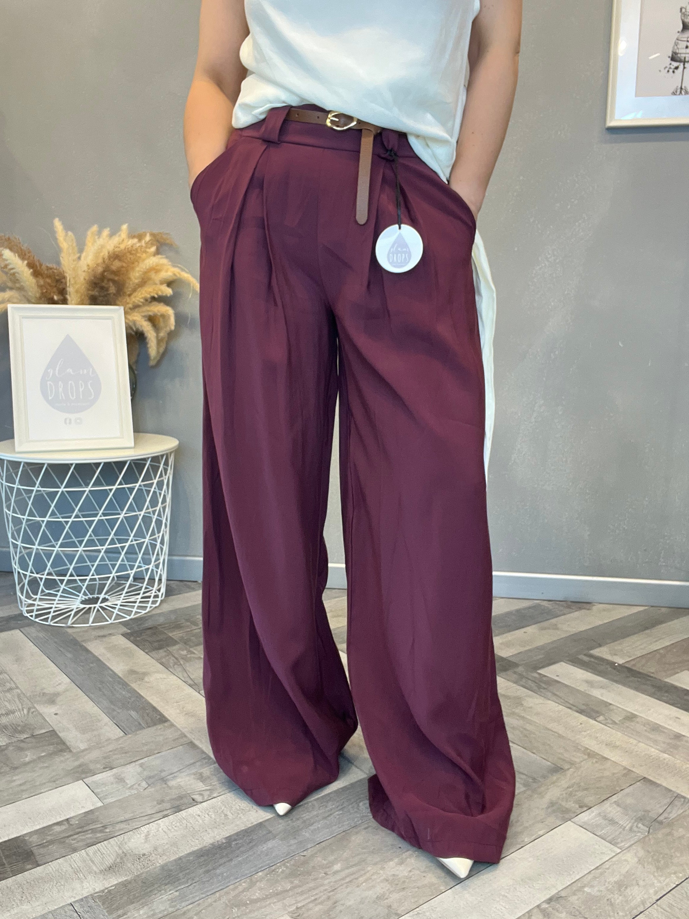Pantalone Soho borgogna