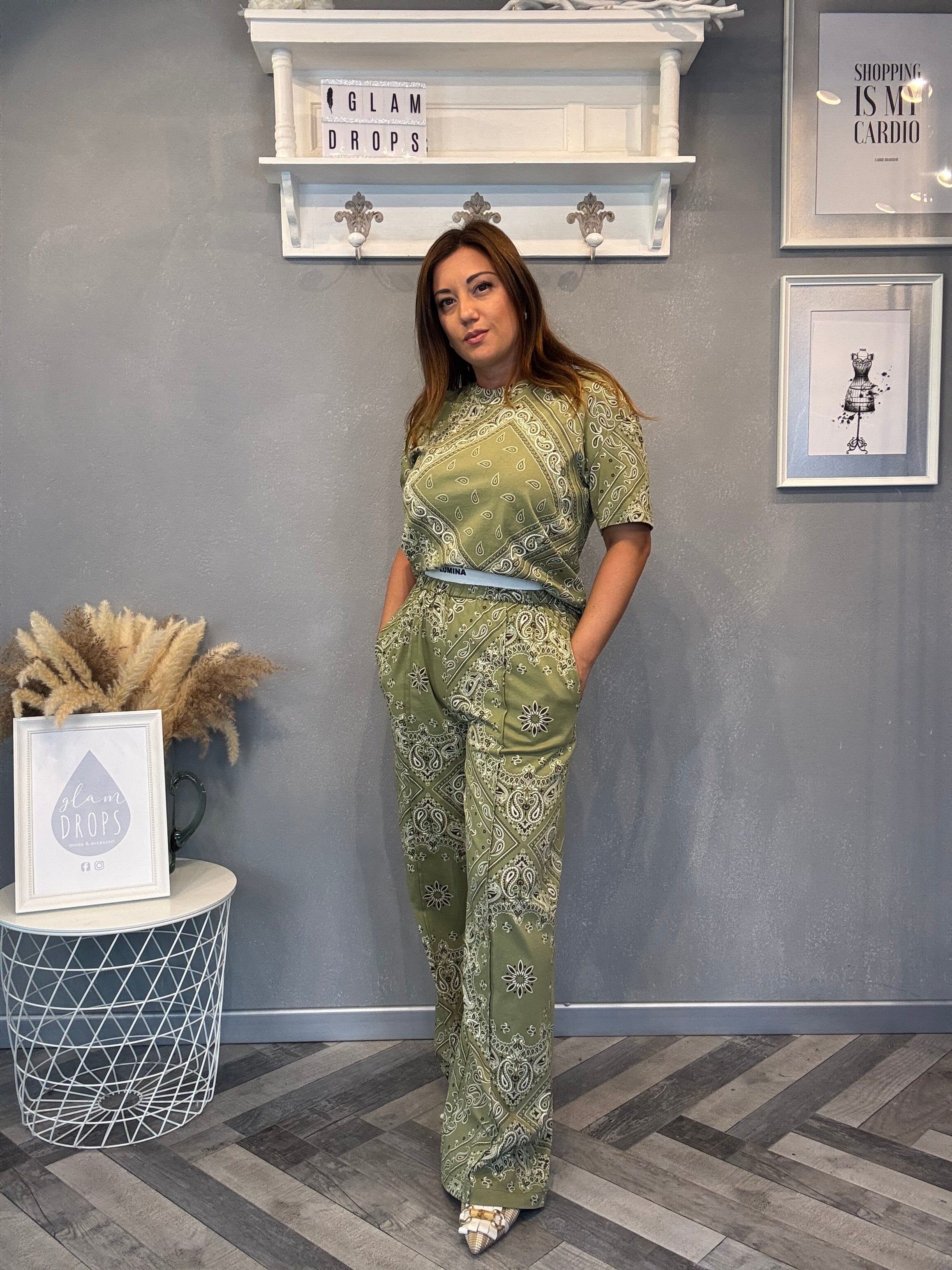 Lumina pantaloni paisley bandana