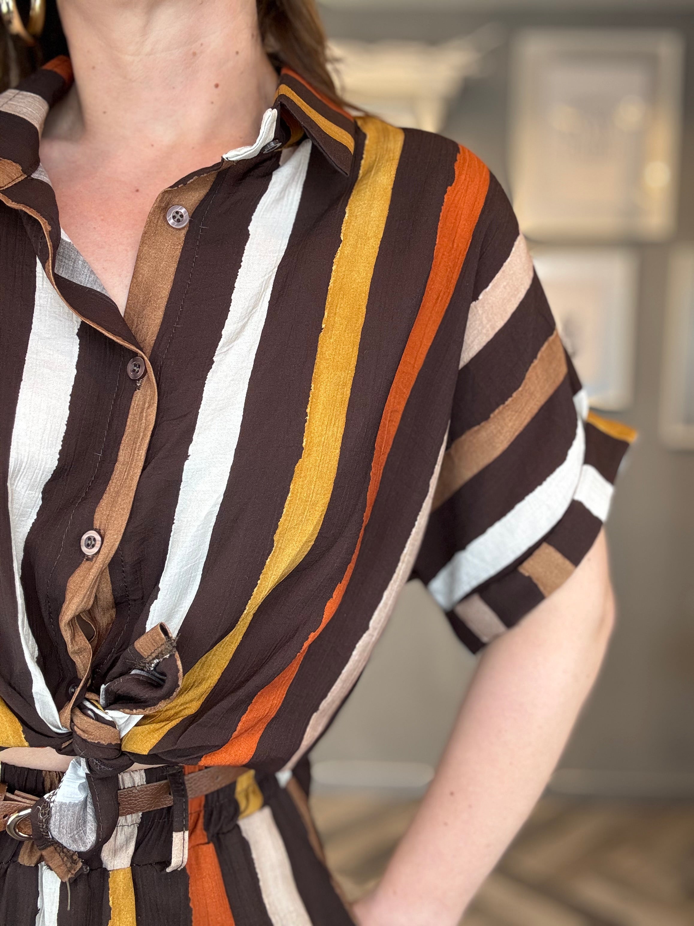 Coordinato righe Choco Sunset