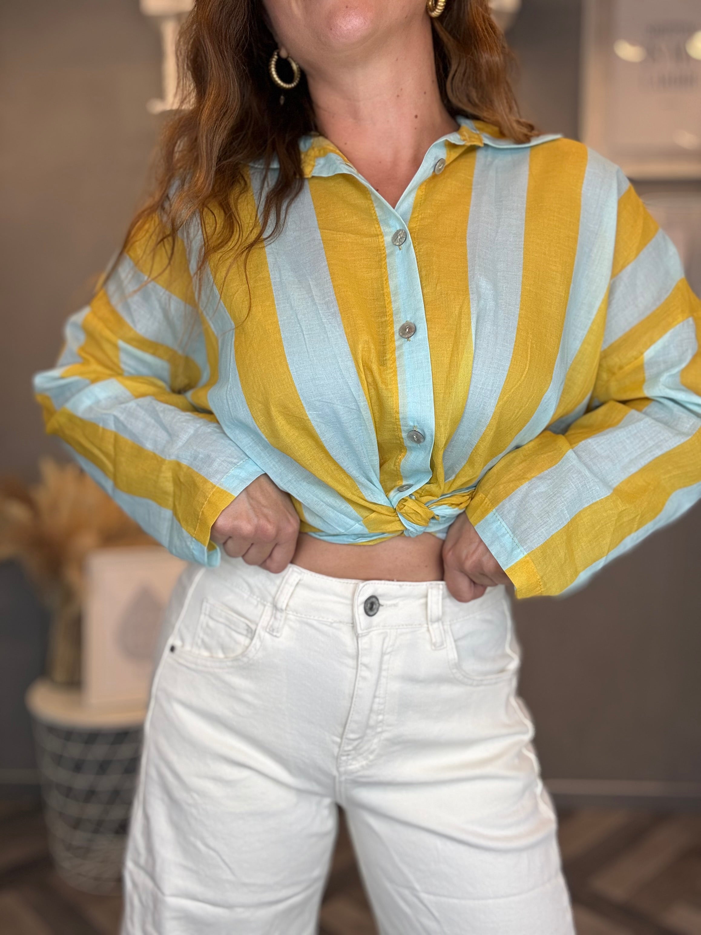 Jeans barrel soft panna