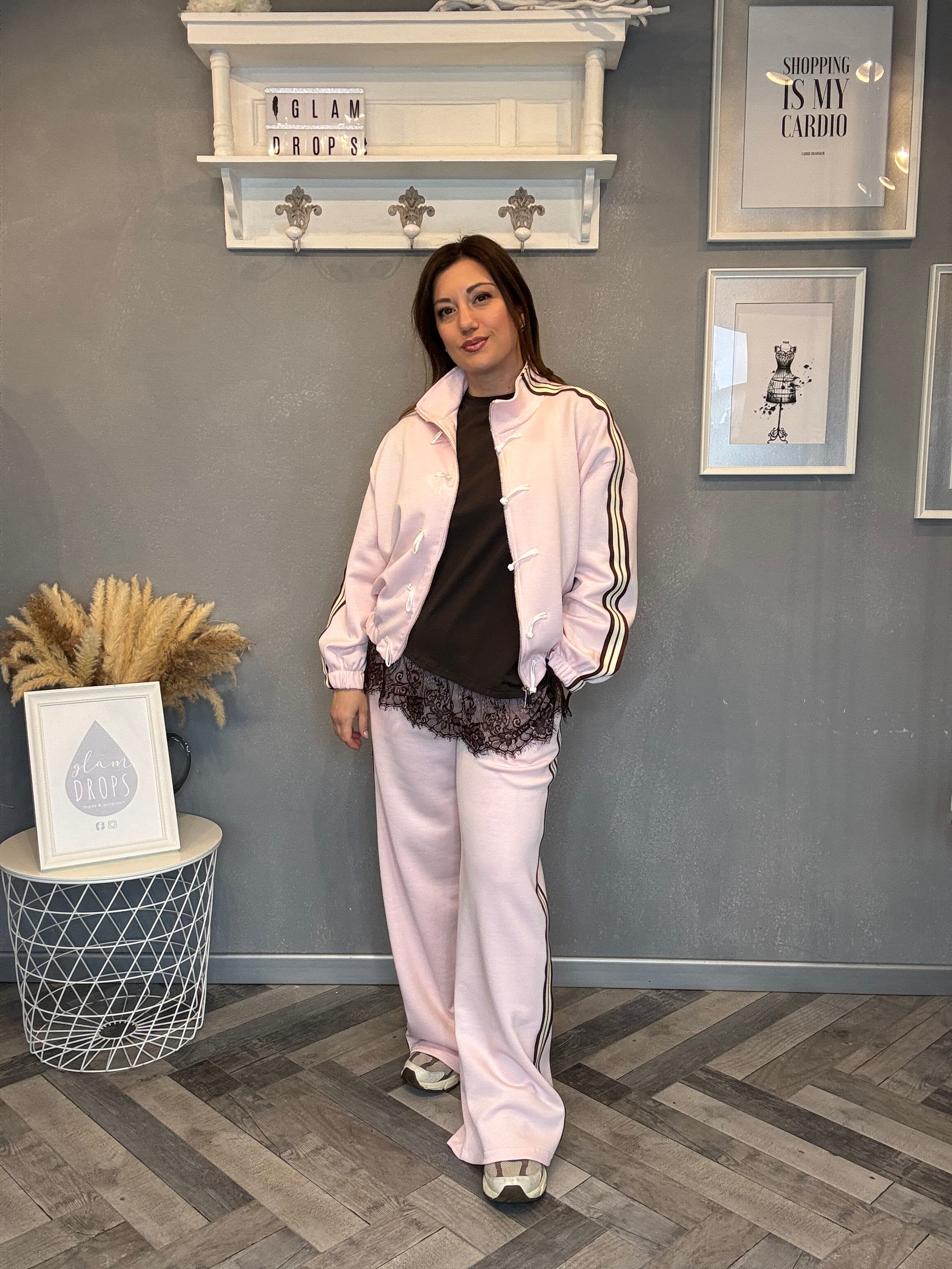 Tuta alamari rosa
