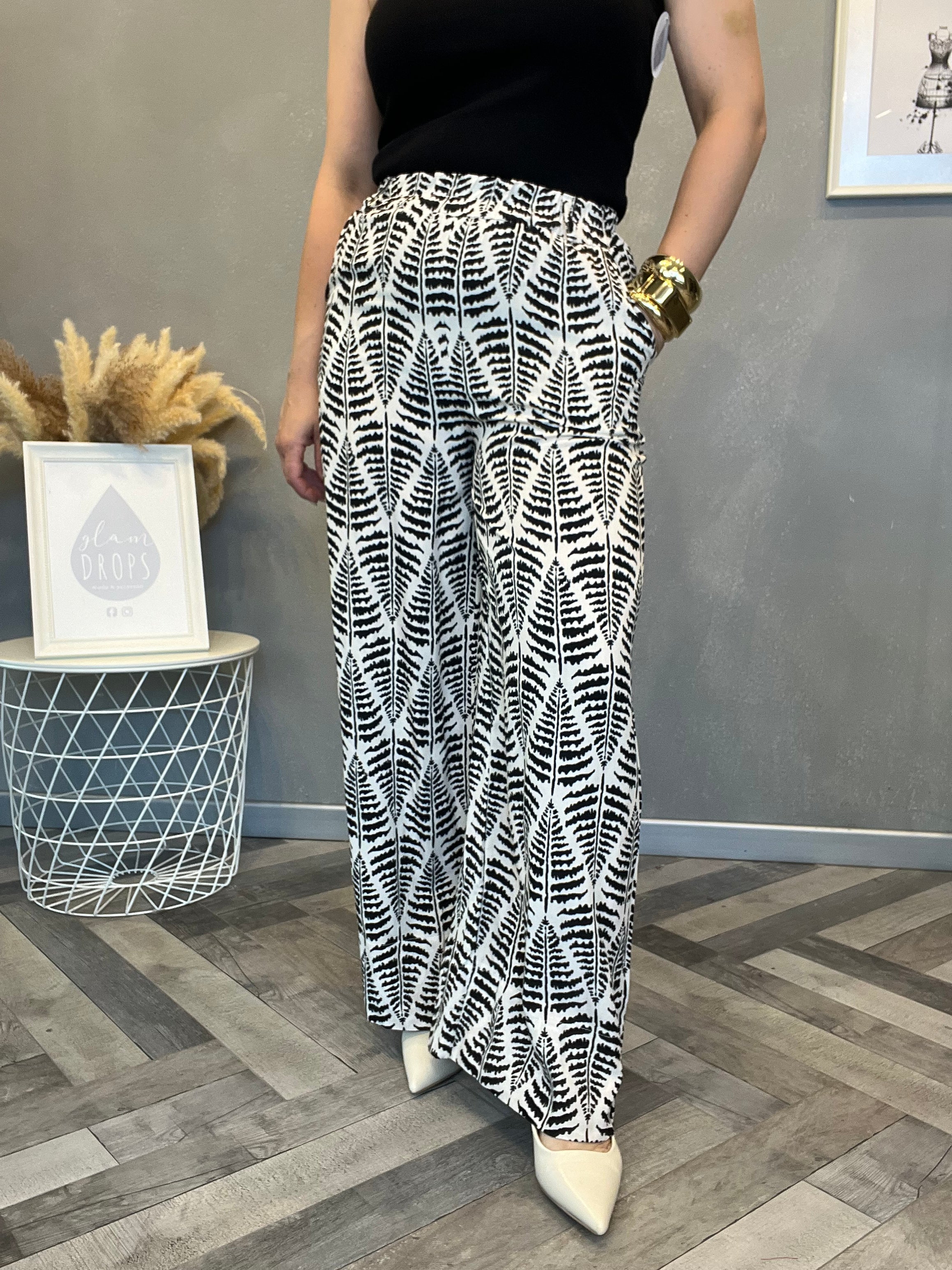 Pantalone felce nero