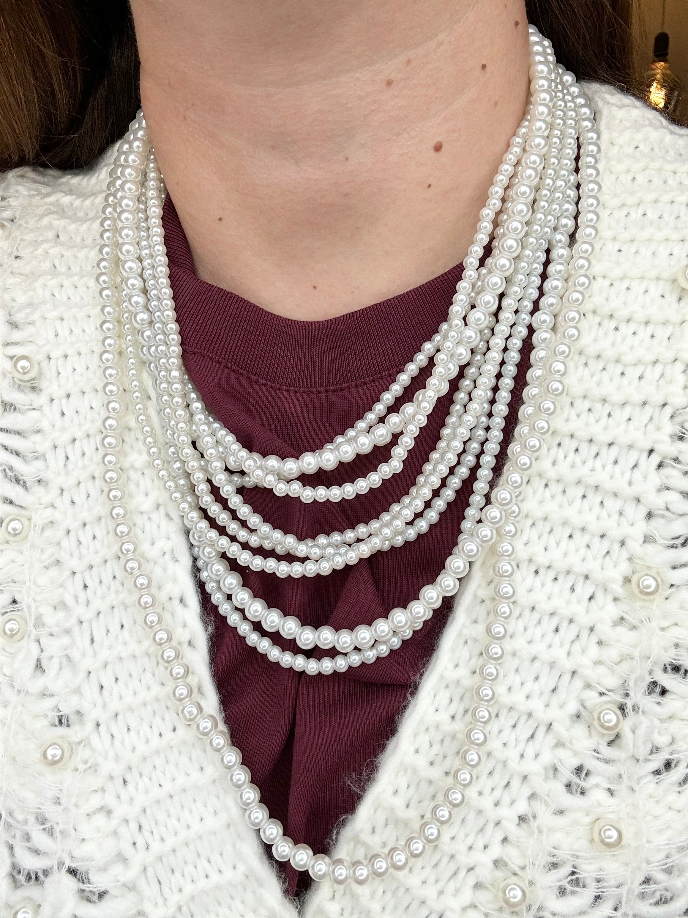 Collana multifilo perle