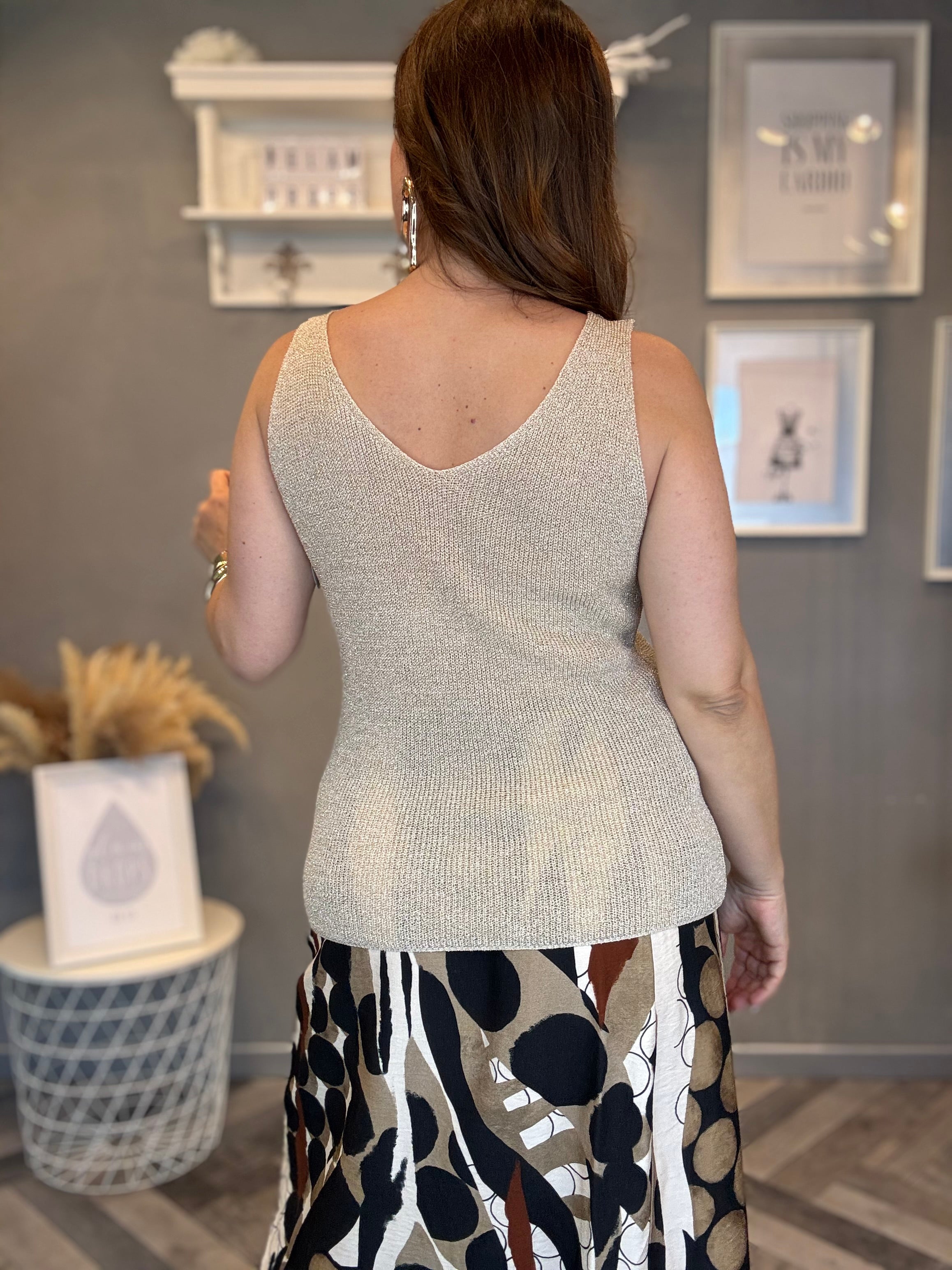 Top lurex Luce oro