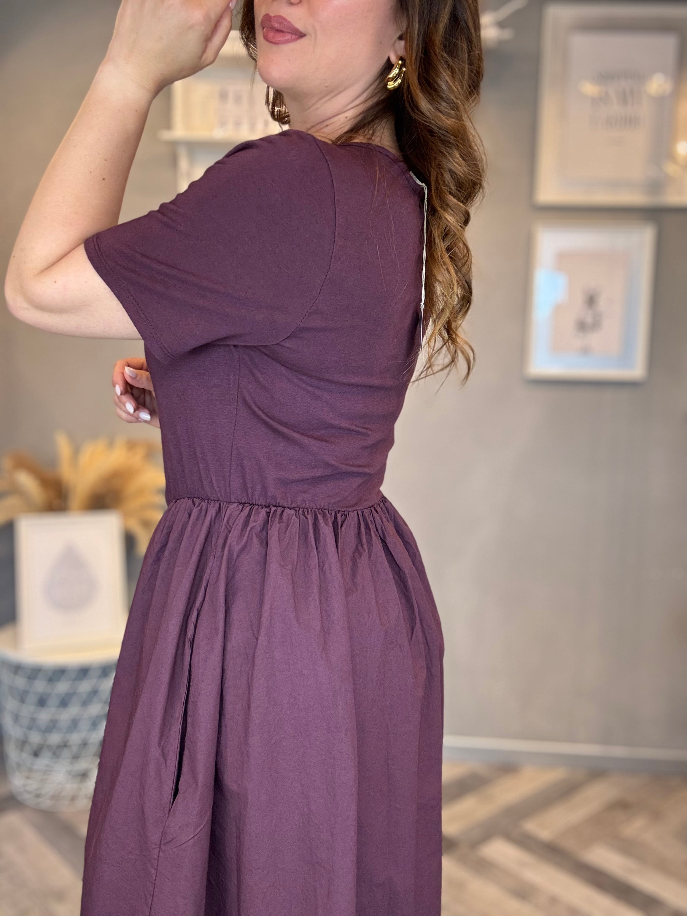 Abito midi Wine