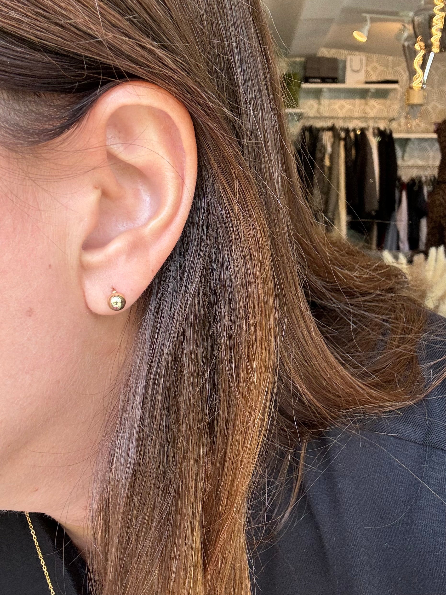 Orecchini pallina oro