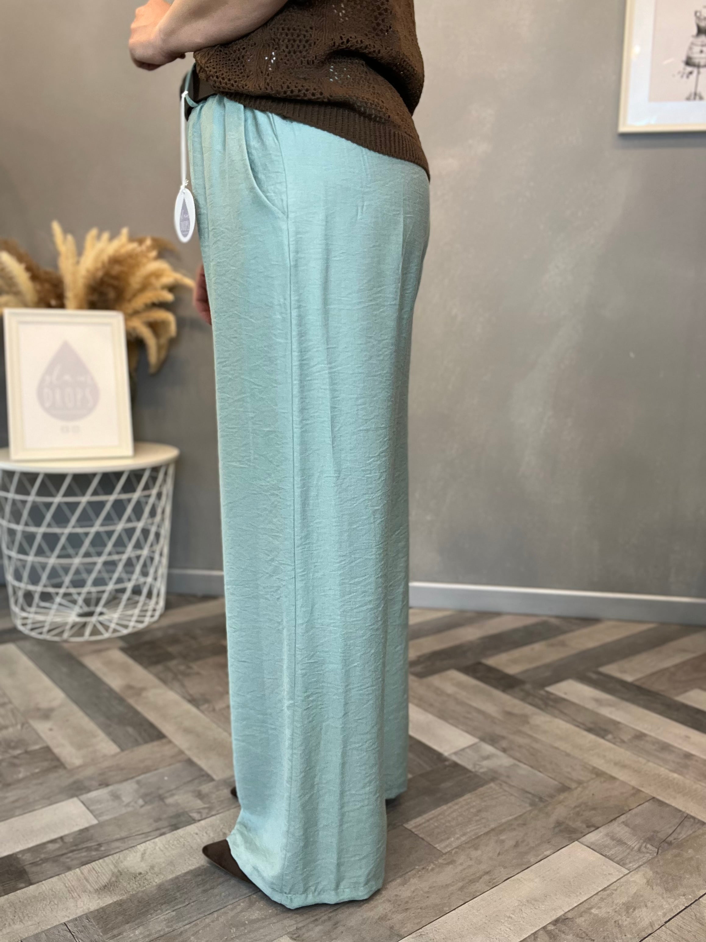 Pantalone Nuance Verde Acqua