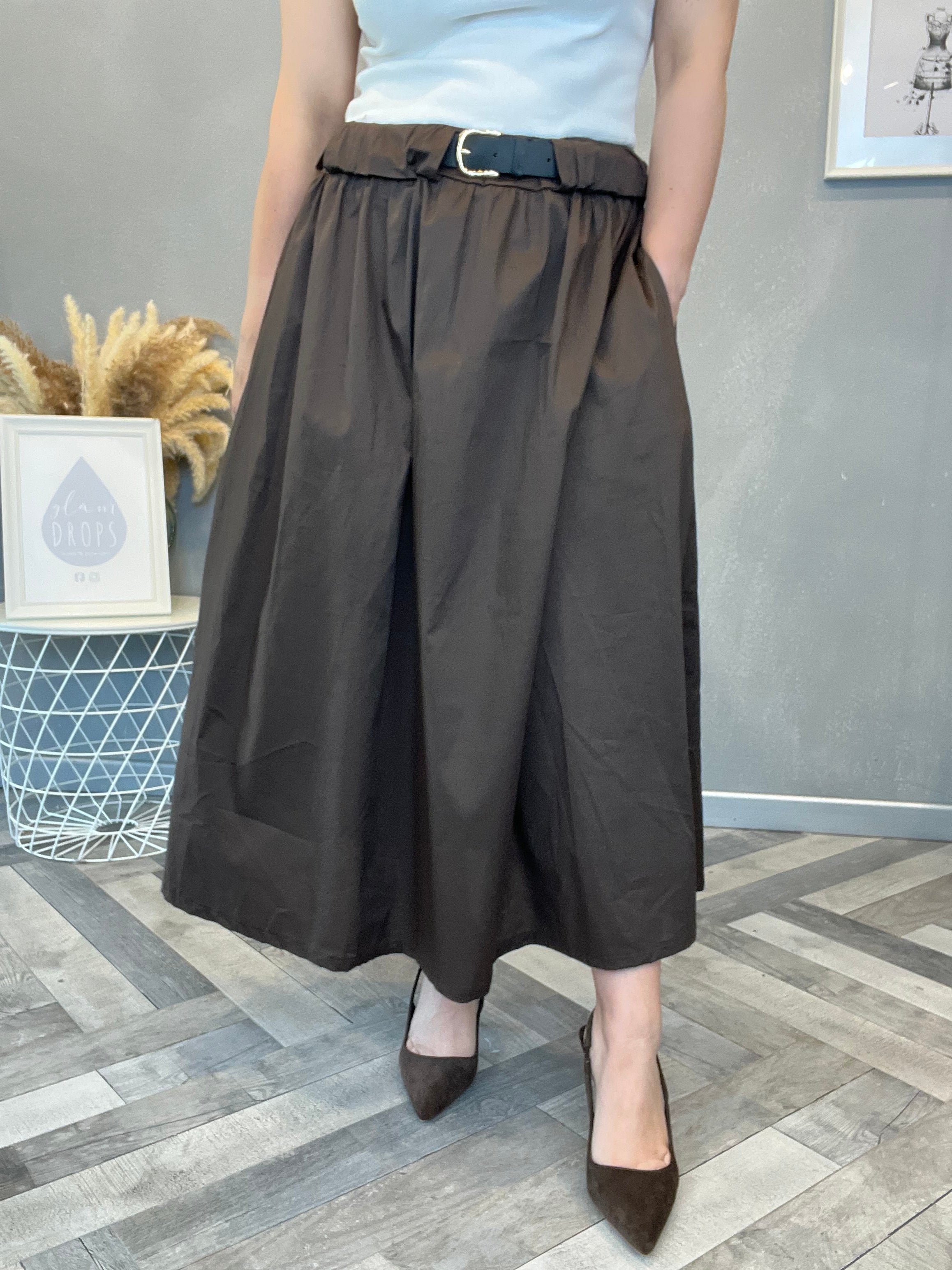 Abito midi Choco belt