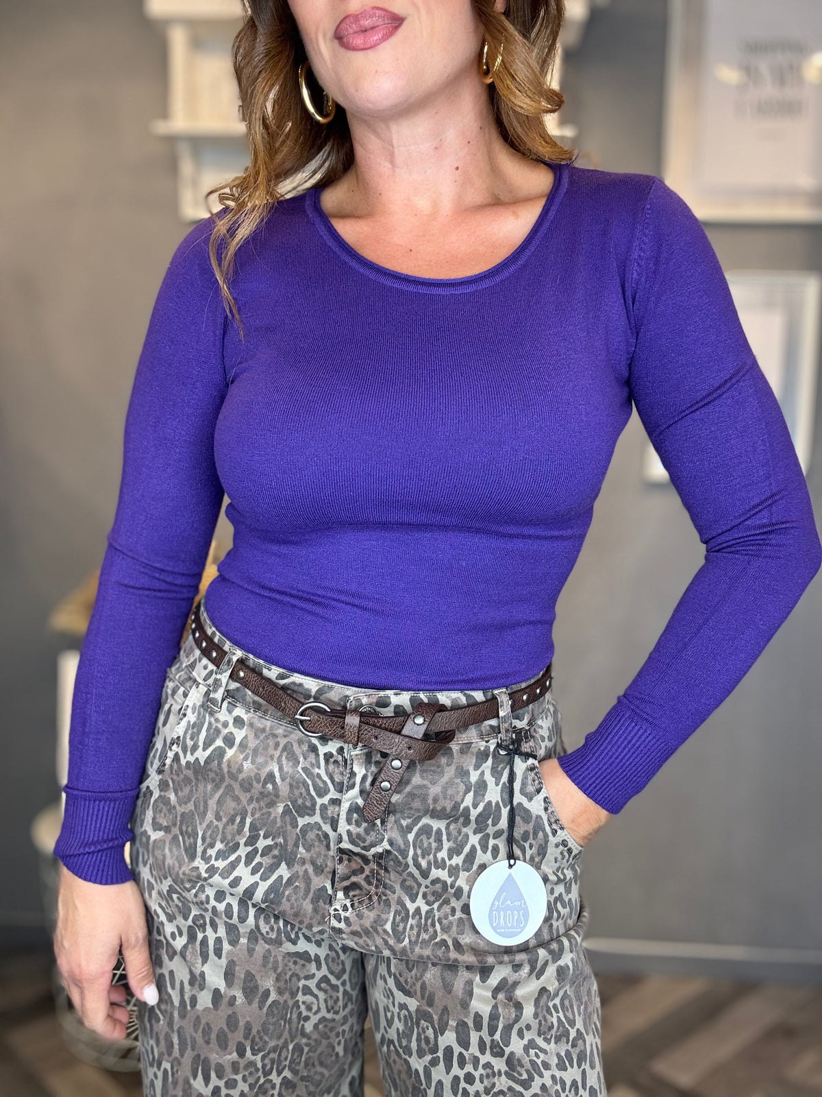 Maglia Essenziale Soft viola