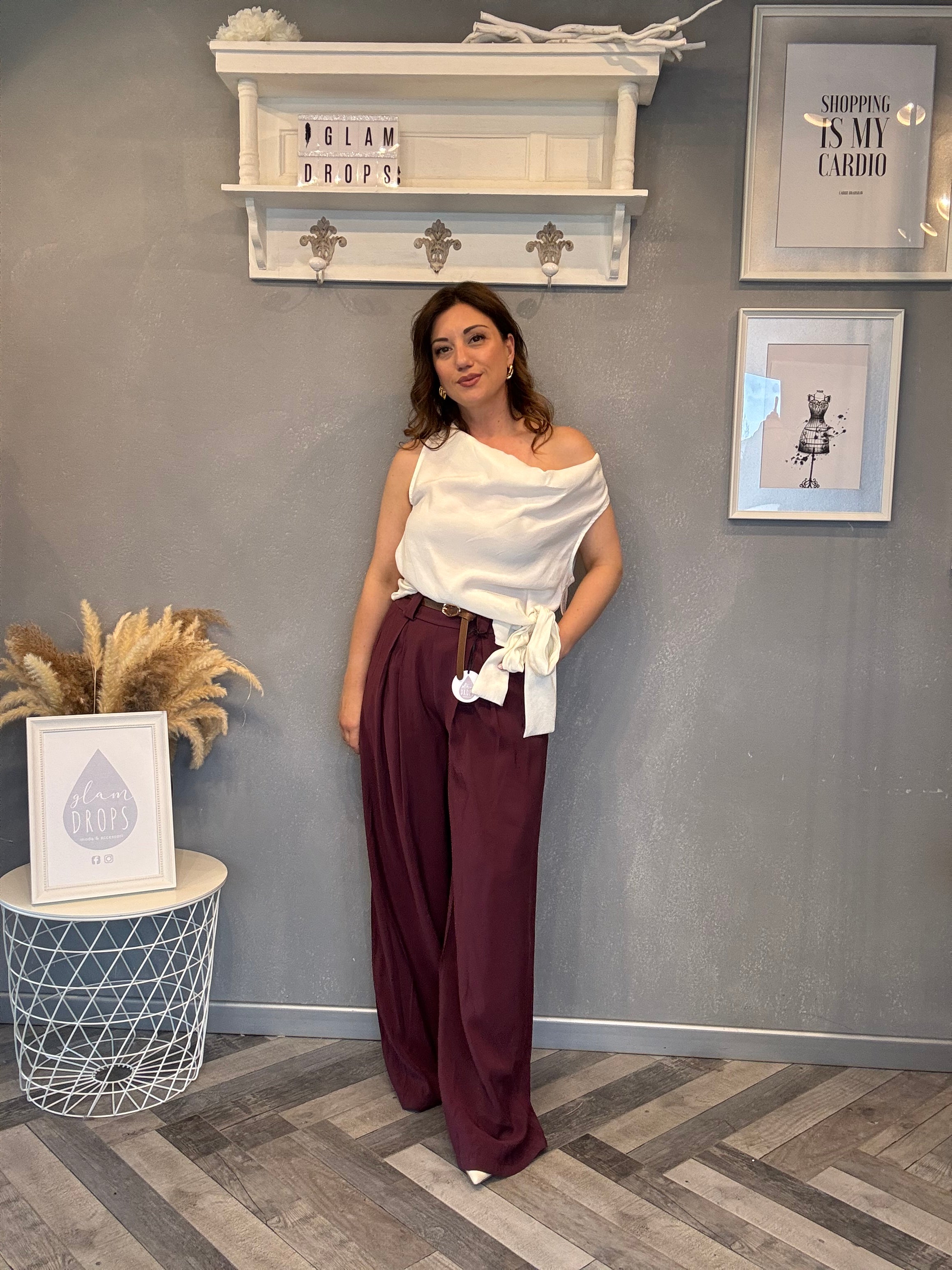 Pantalone Soho borgogna
