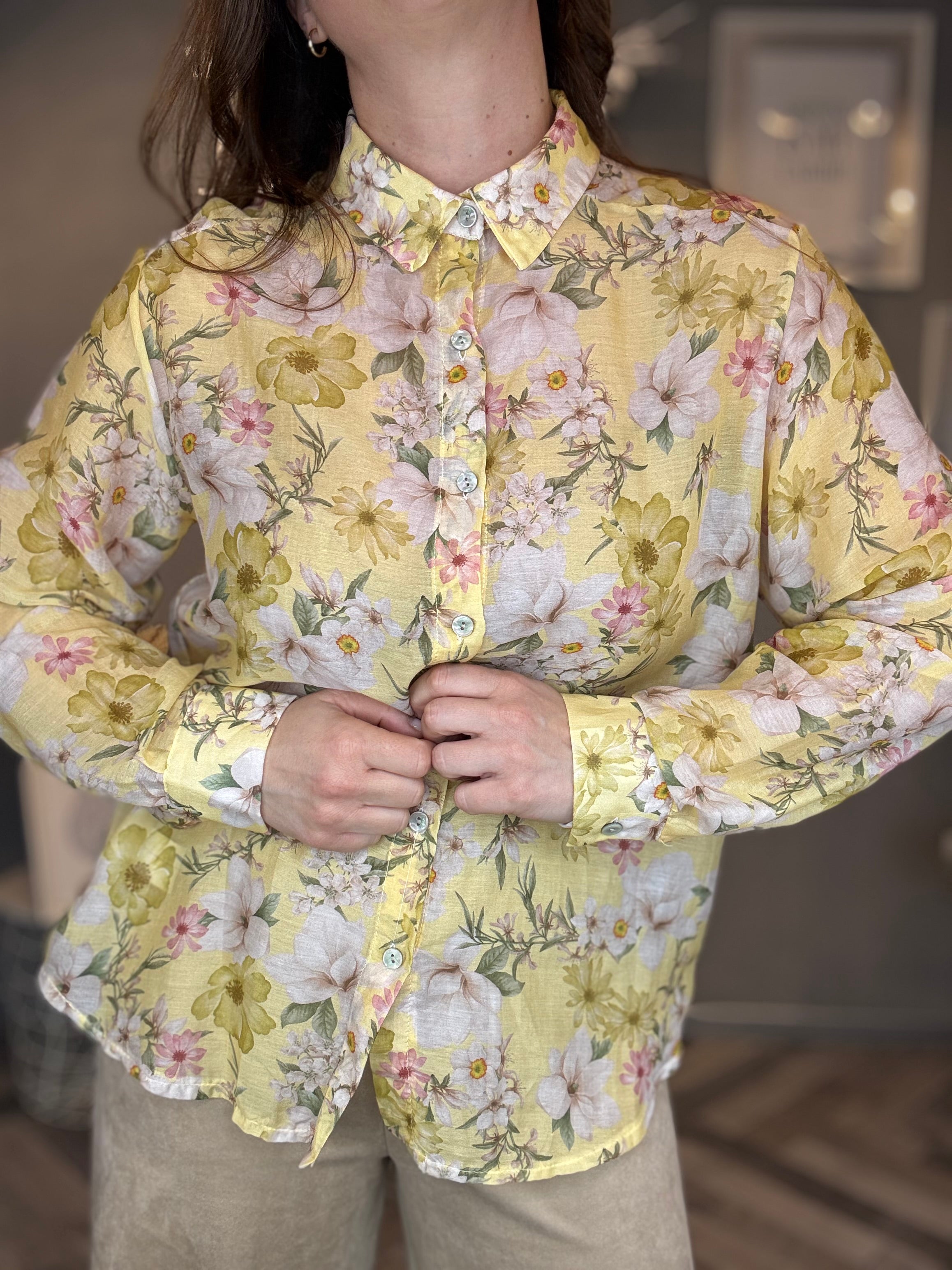 Camicia Bloom gialla