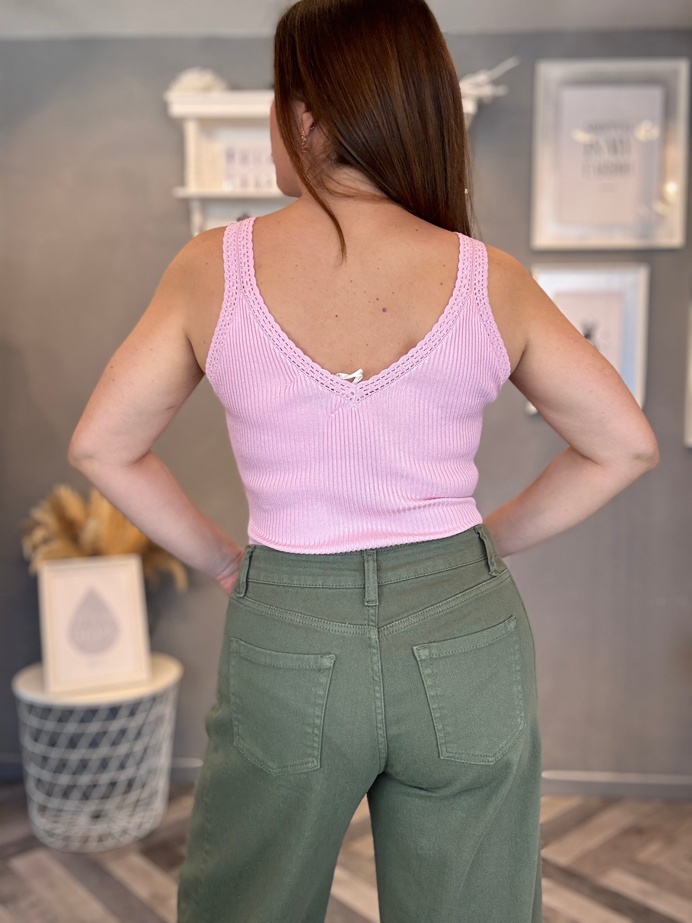 Jeans barrel verde militare