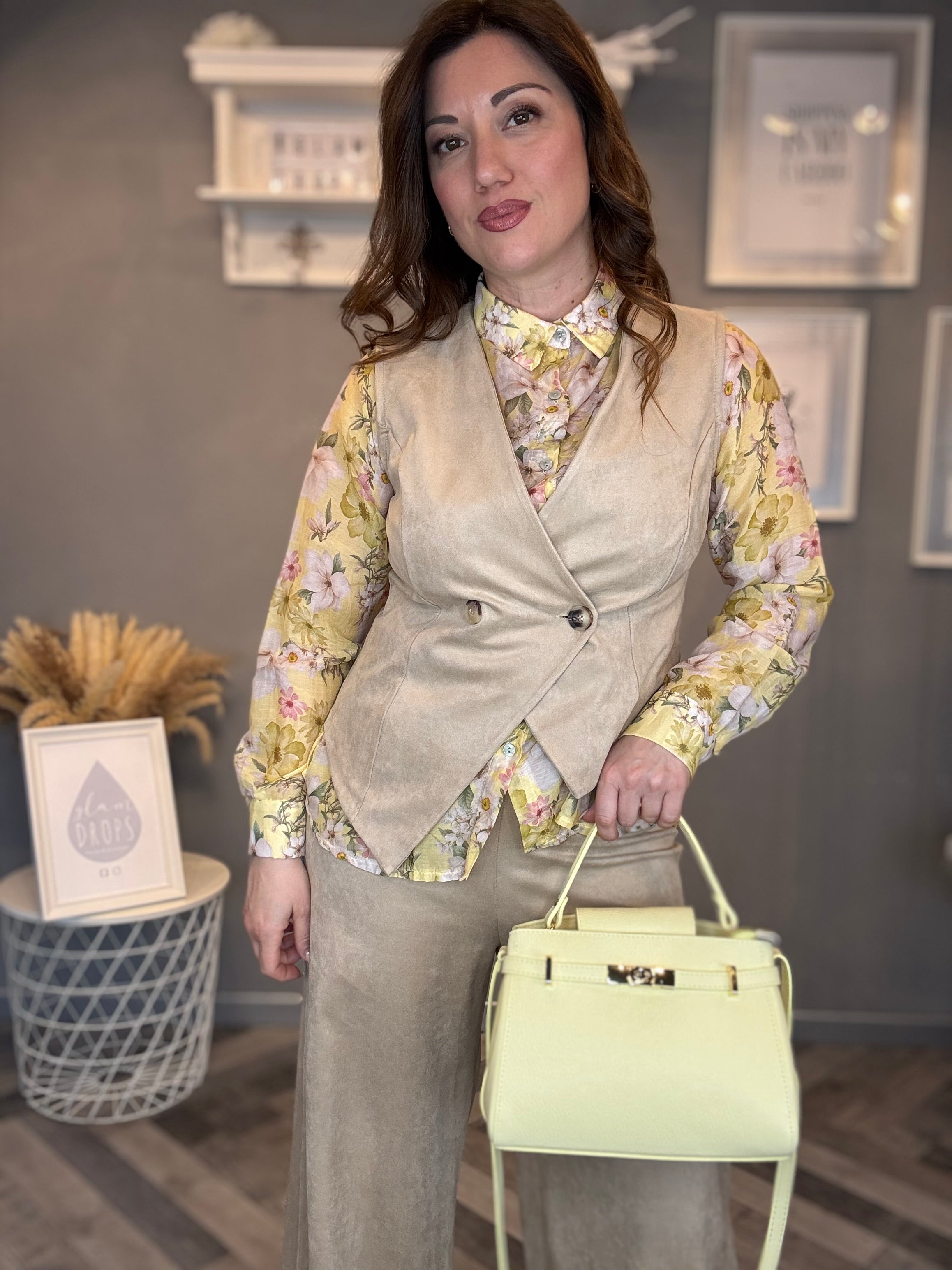 Camicia Bloom gialla