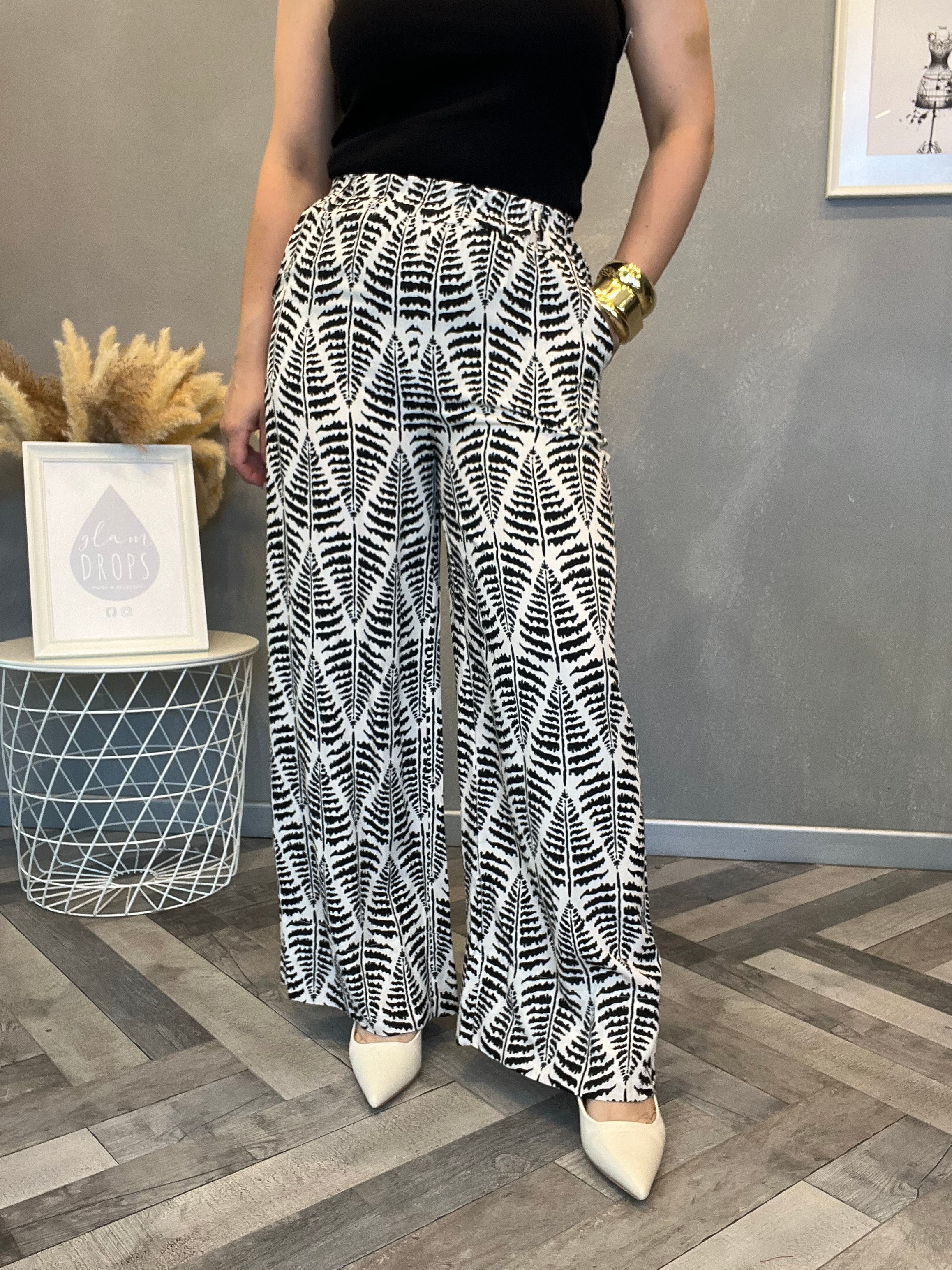 Pantalone felce nero