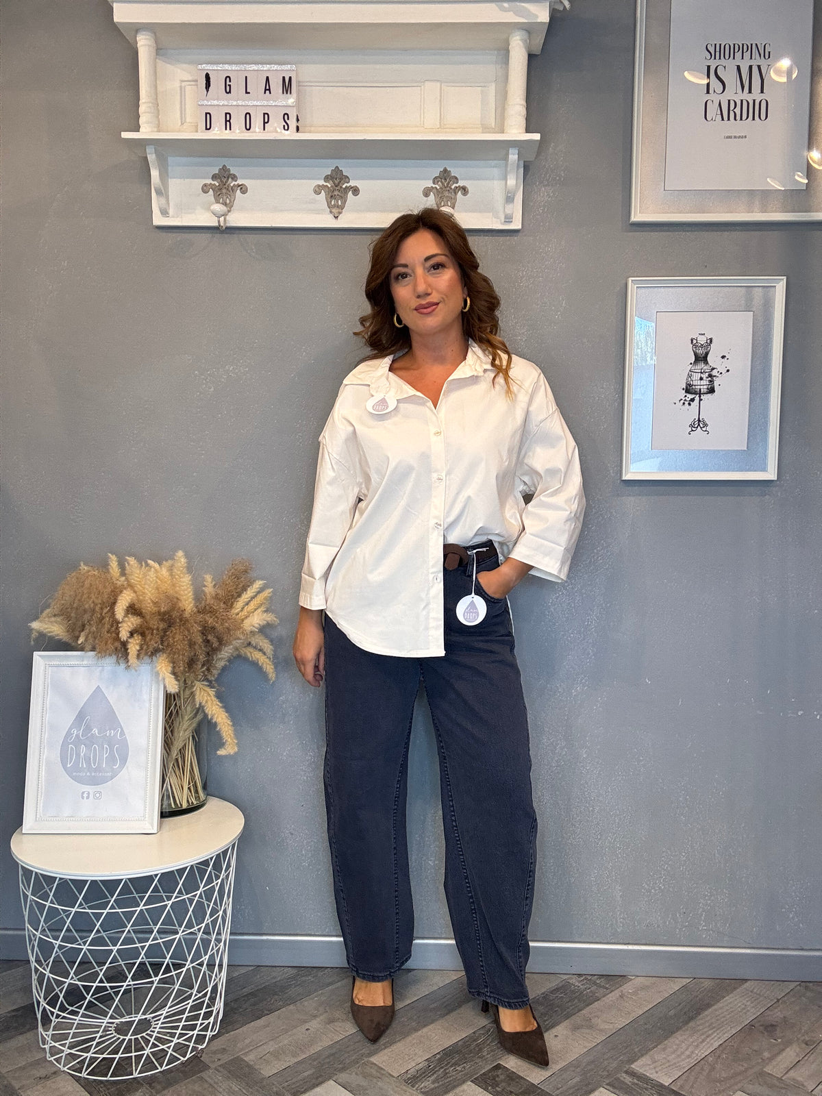 Jeans Urban barrel blu
