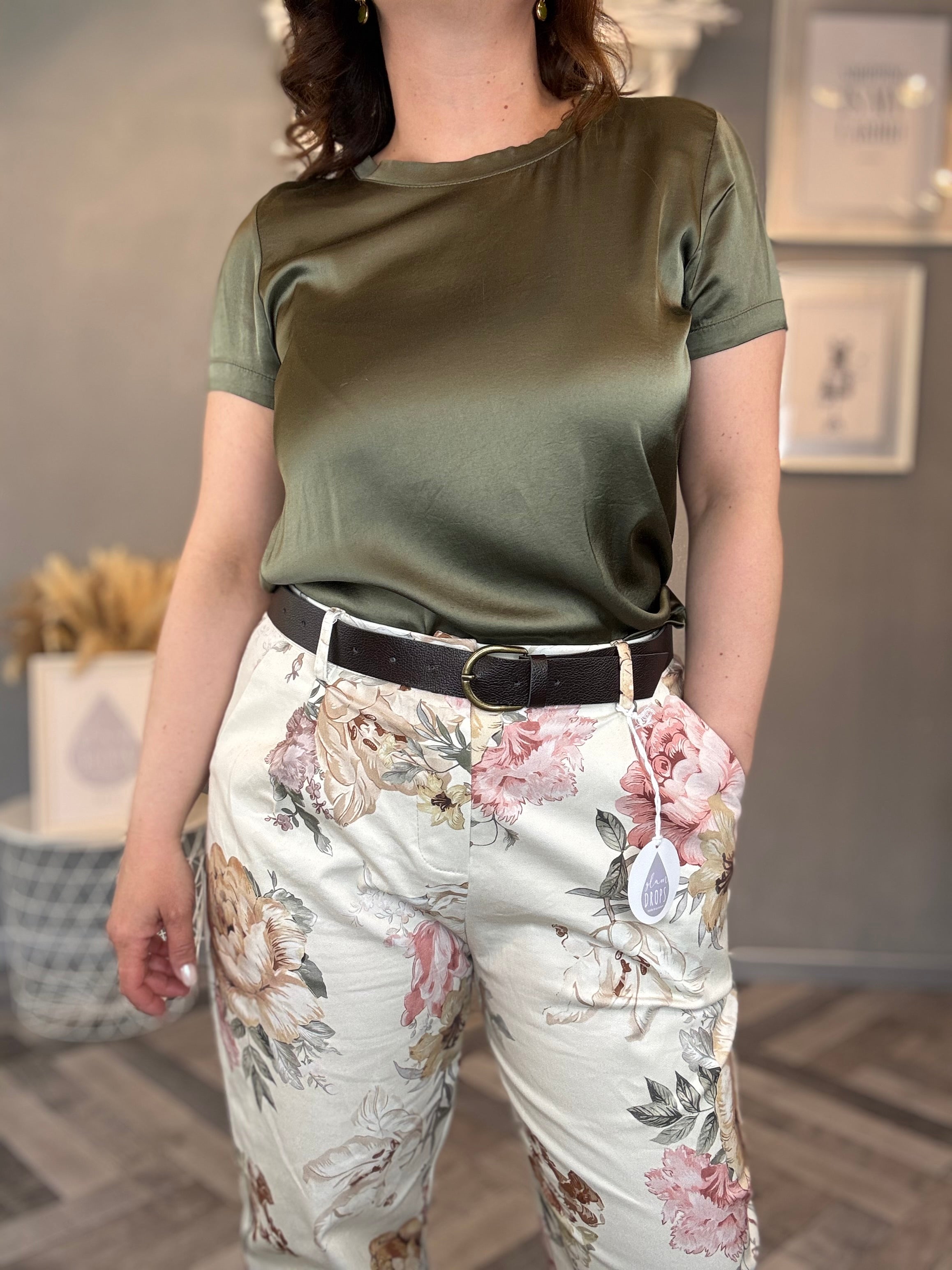 Blusa Vicky in raso di viscosa
