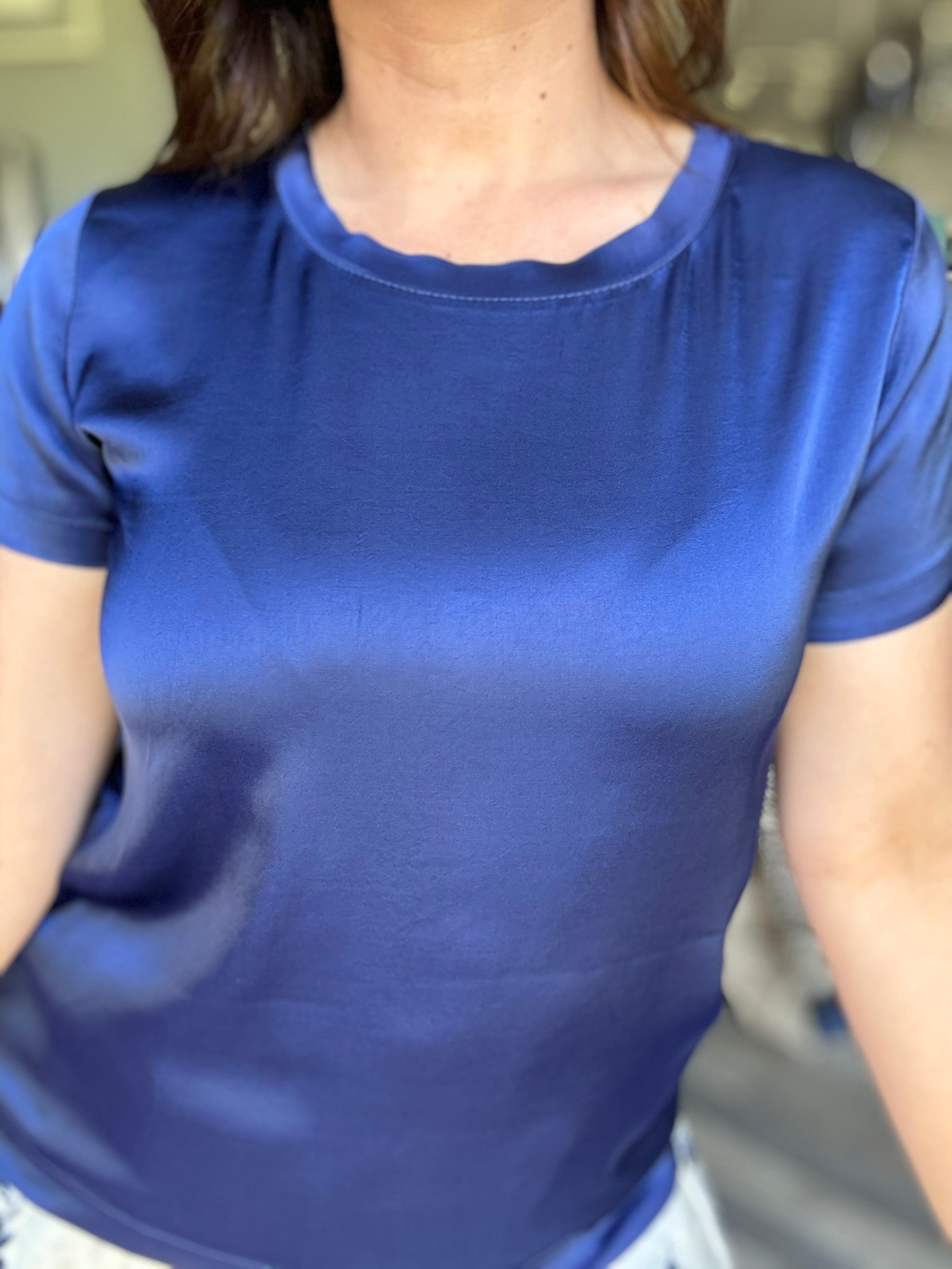Blusa Vicky in raso di viscosa