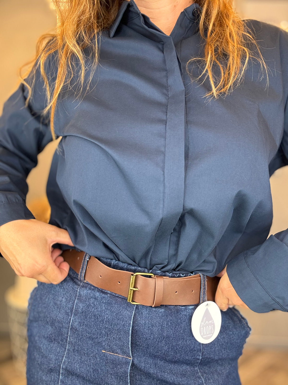 Jeans slim comfort con cintura