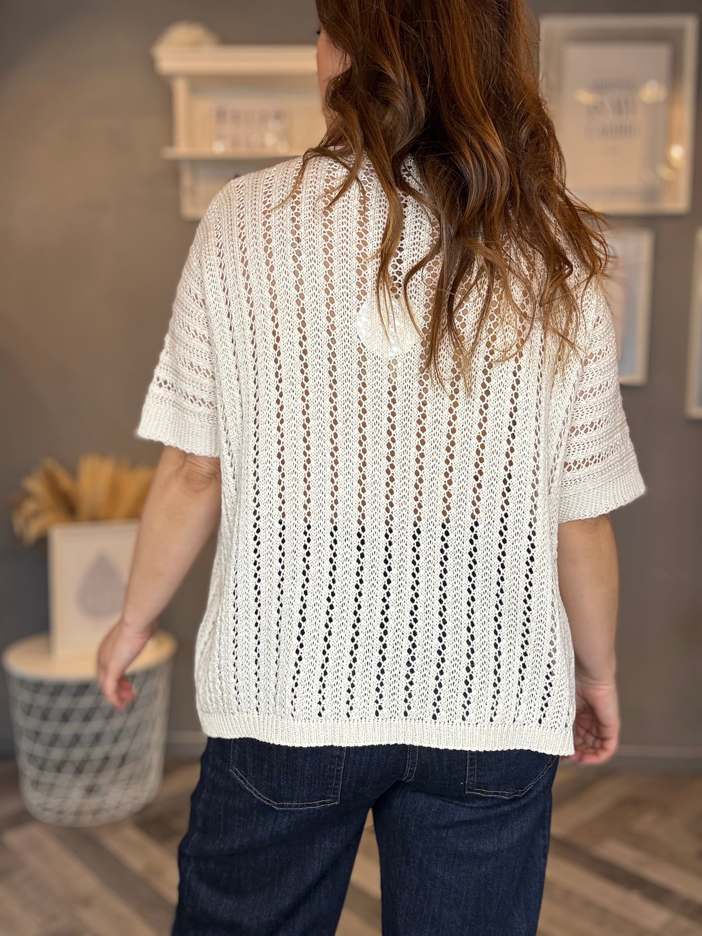 Maglia traforata soft cotton