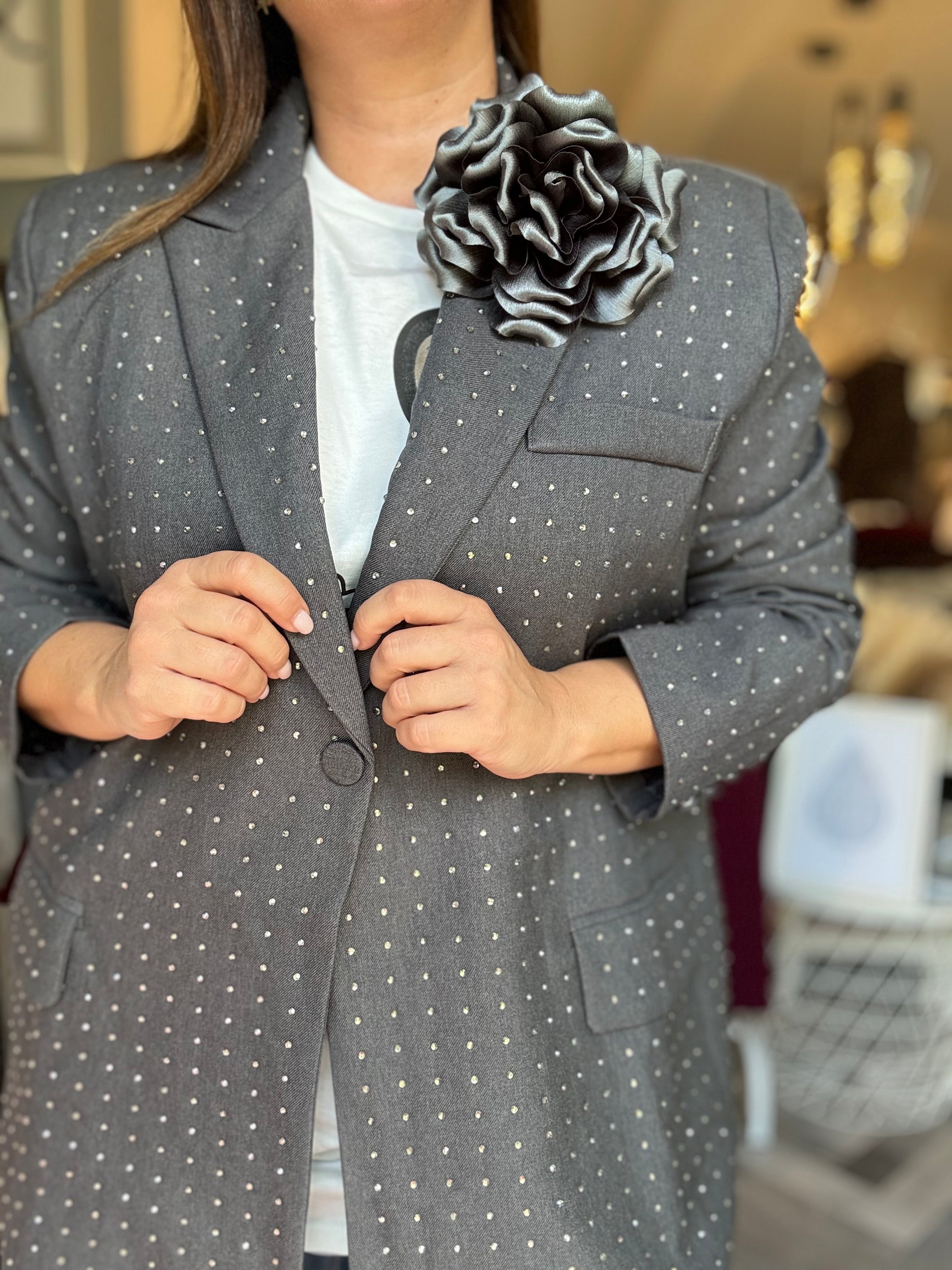 Blazer grey Diamonds
